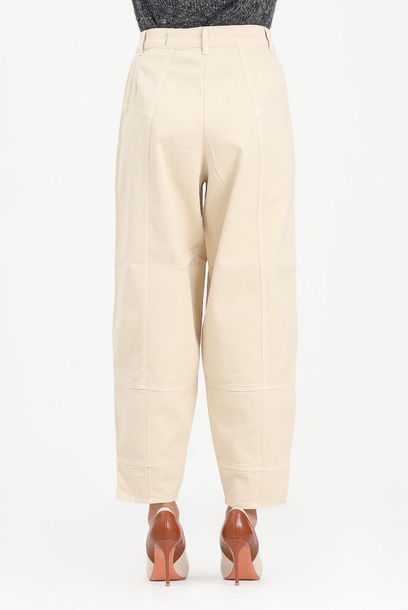 PINKO Pantalone balloon beige da donna 105533A2QU C27 PINKO