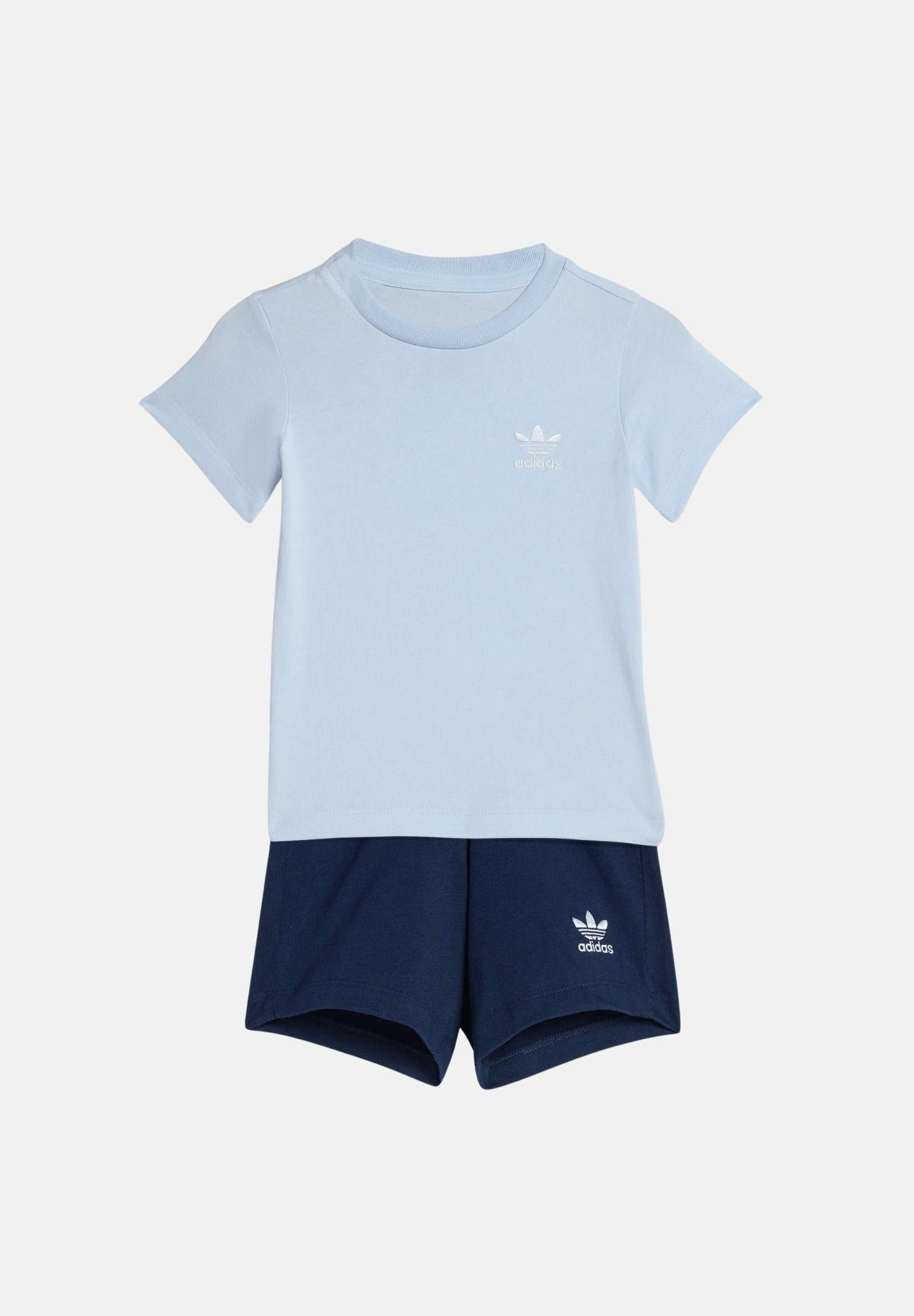 ADIDAS ORIGINALS Completino blu e azzurro da neonato KE2355 . ADIDAS ORIGINALS