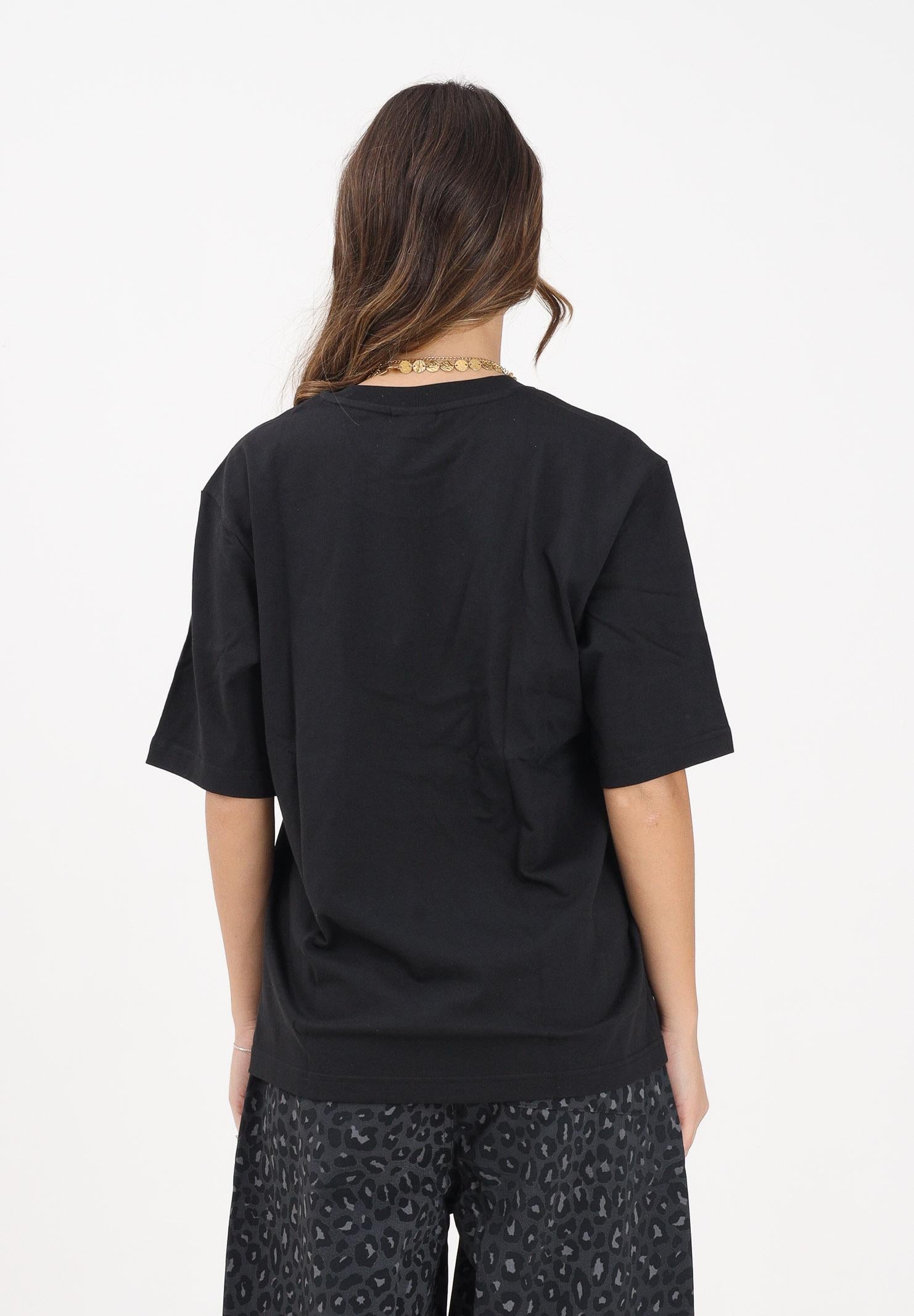 ADIDAS ORIGINALS T-shirt a manica corta Leo Oversize nera da donna JV7569 ADIDAS ORIGINALS