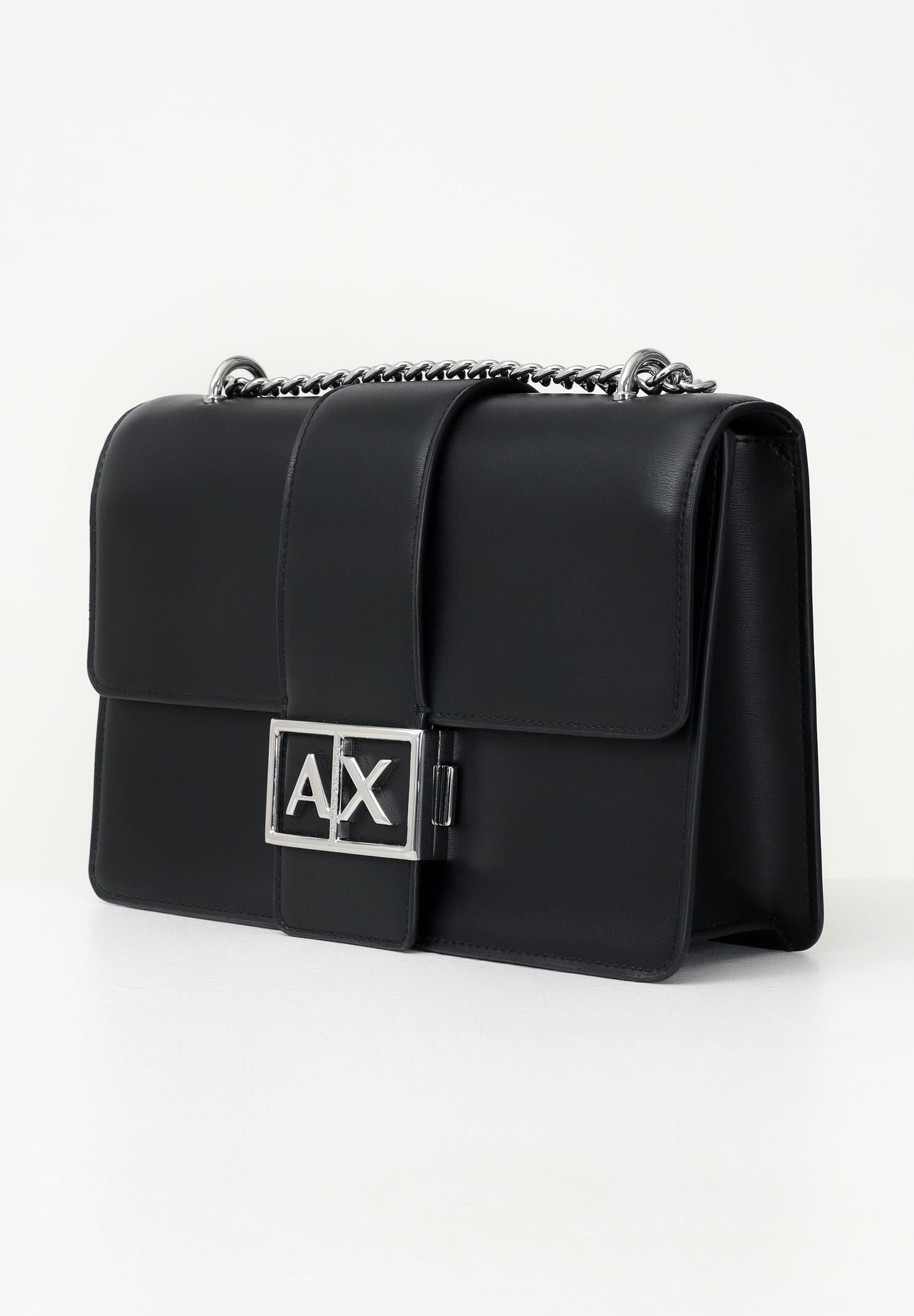 ARMANI EXCHANGE Borsa a tracolla nera da donna con logo XW000070AF12039 UC001 ARMANI EXCHANGE