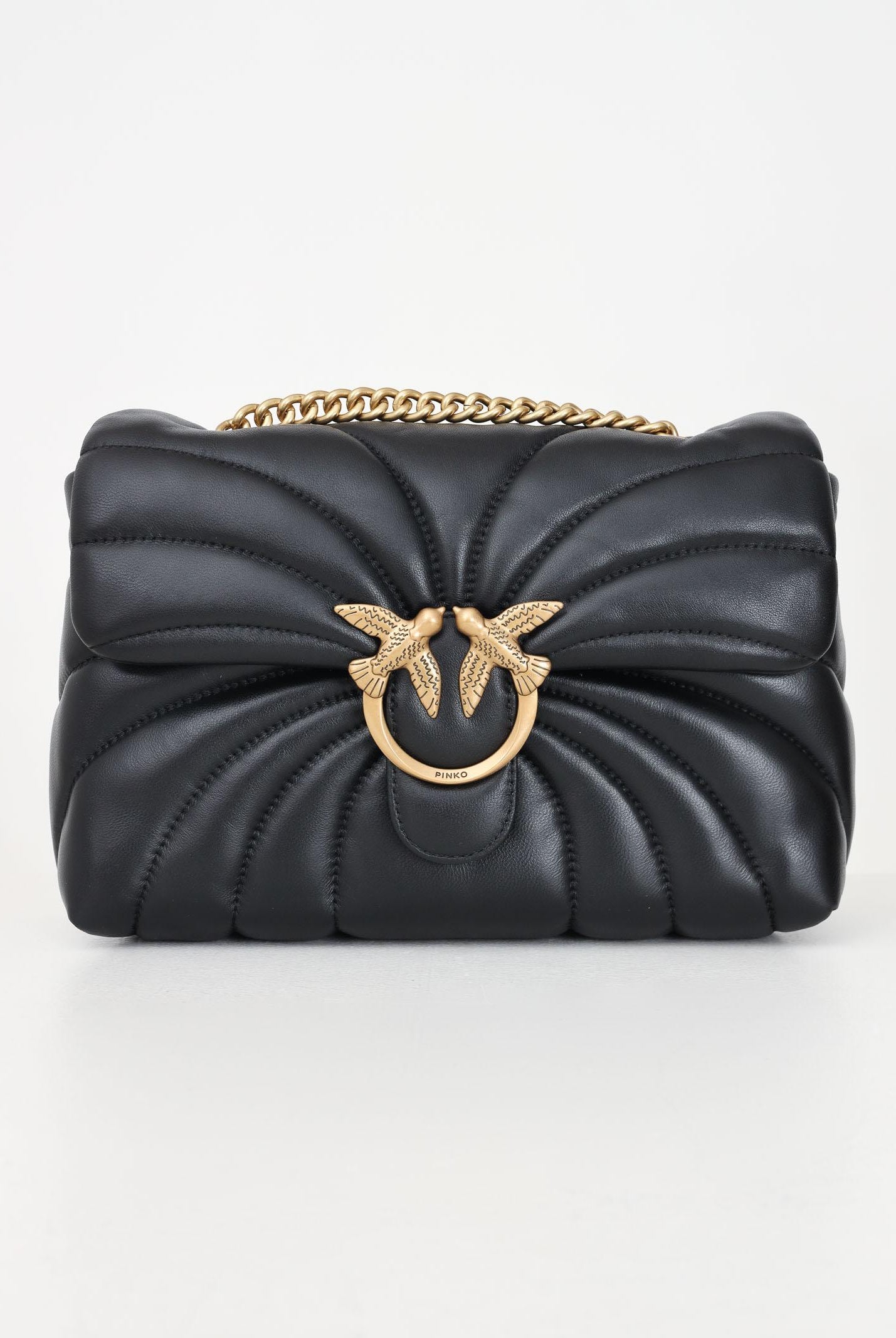 PINKO Borsa a tracolla Classic Love Bag Puff nera da donna 100038A1EX Z99Q PINKO