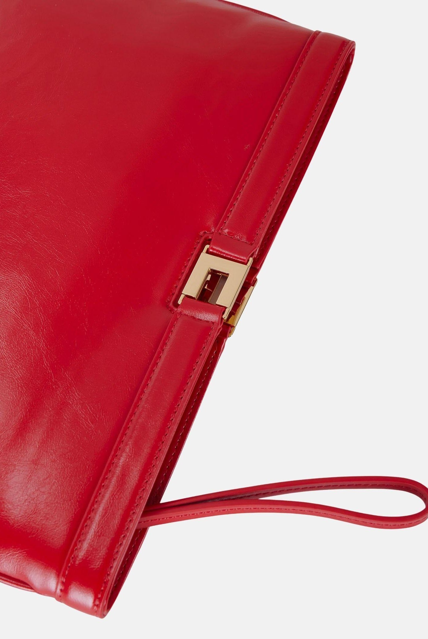ELISABETTA FRANCHI Pochette rossa da donna effetto naplak BS18A61E2 H85 ELISABETTA FRANCHI