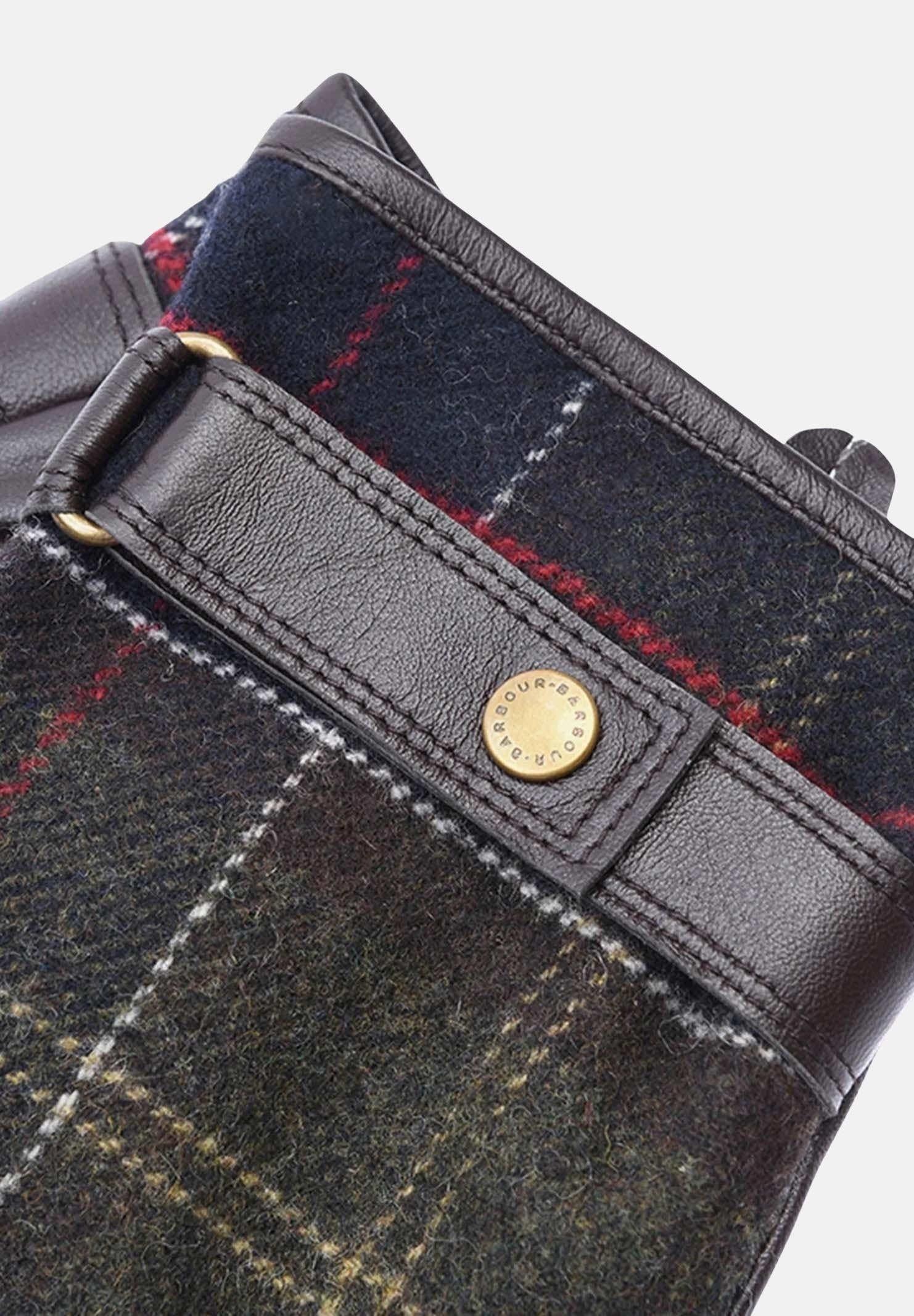 BARBOUR Guanti Newbrough Tartan marroni per uomo e donna 242-MGL0051MGL TN11 BARBOUR