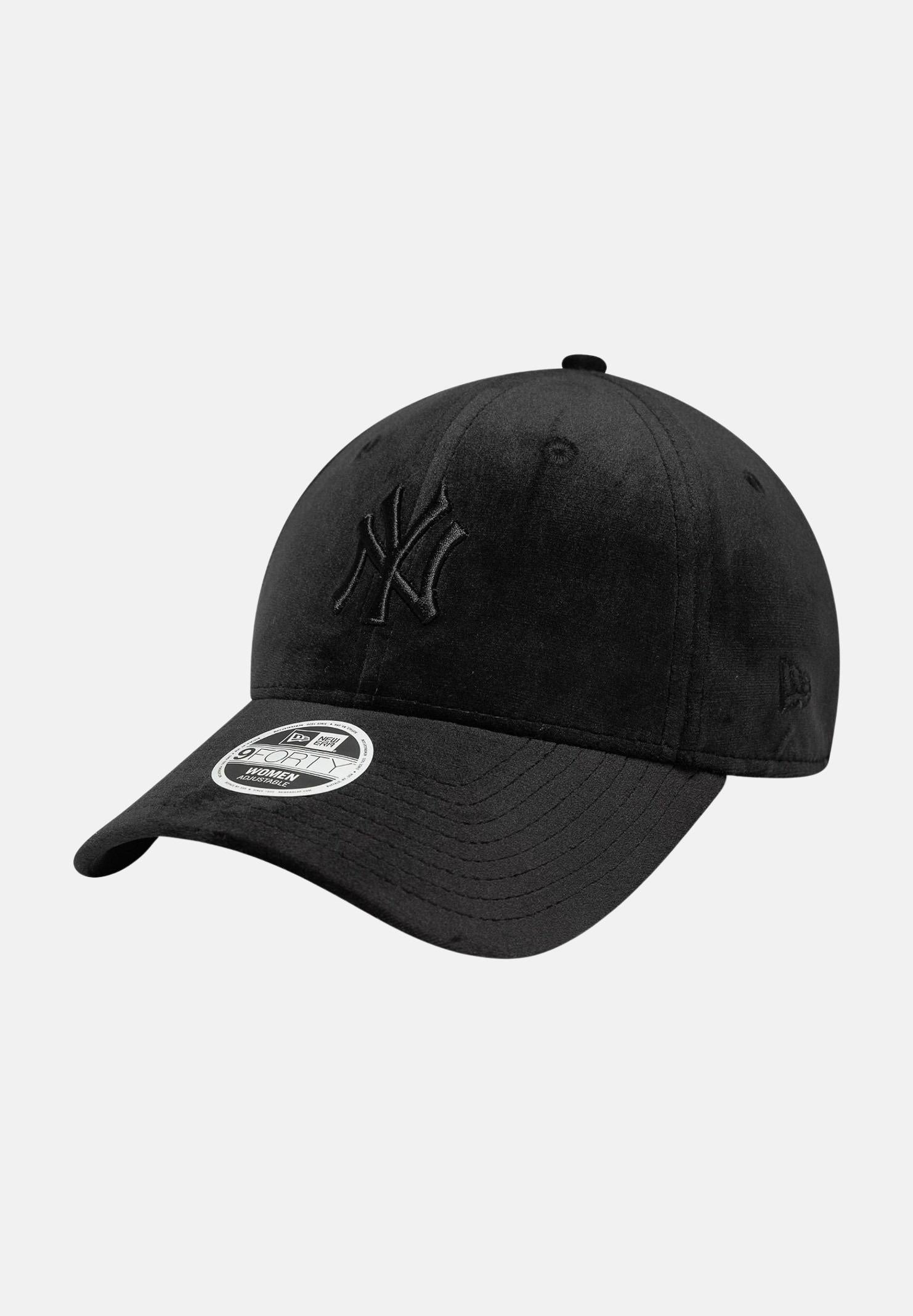 NEW ERA Cappello con visiera 9FORTY New York Yankees MLB in velluto nero per uomo e donna 60758956 . NEW ERA