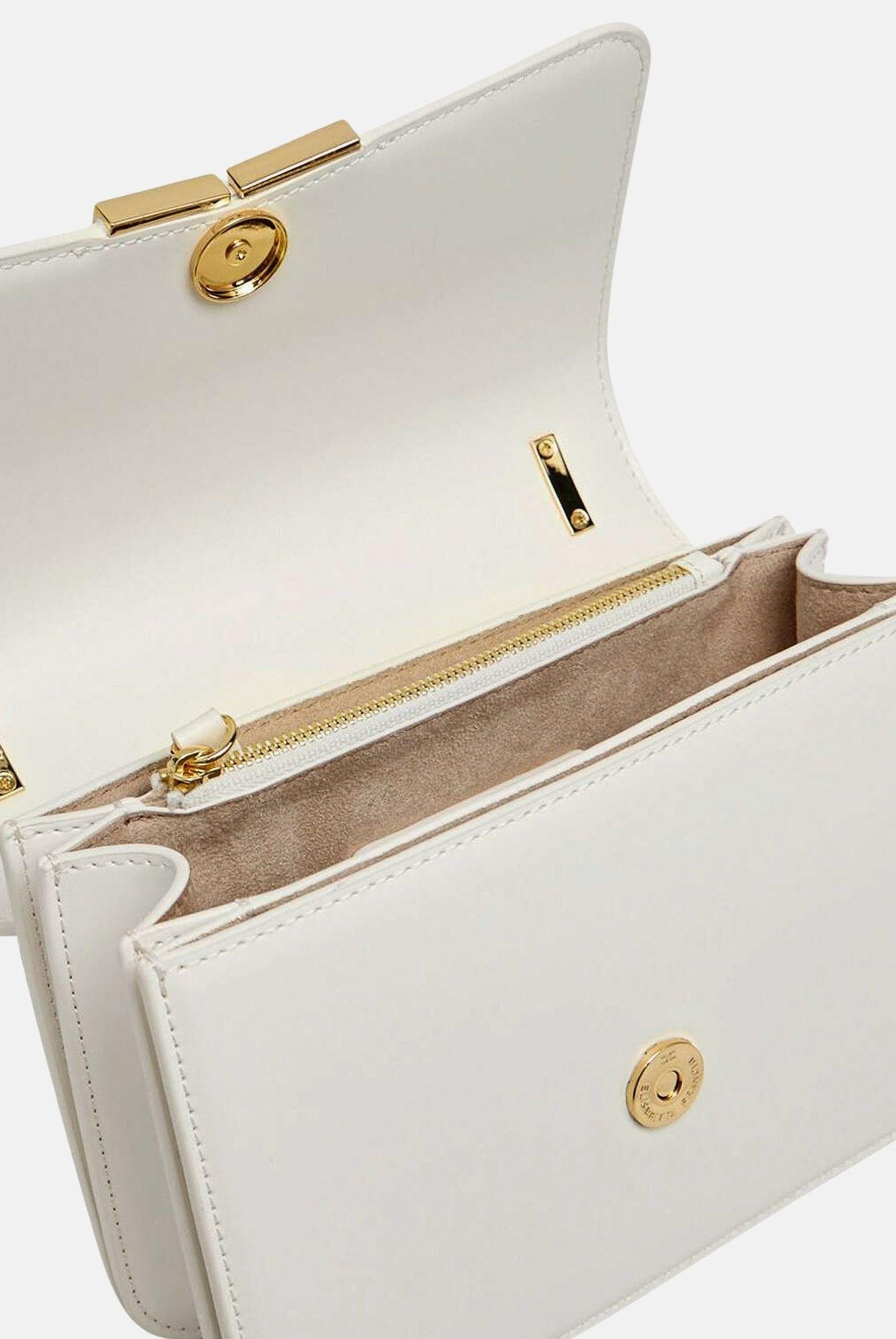 ELISABETTA FRANCHI Borsa a tracolla avorio da donna con logo BS91A61E2 360 ELISABETTA FRANCHI