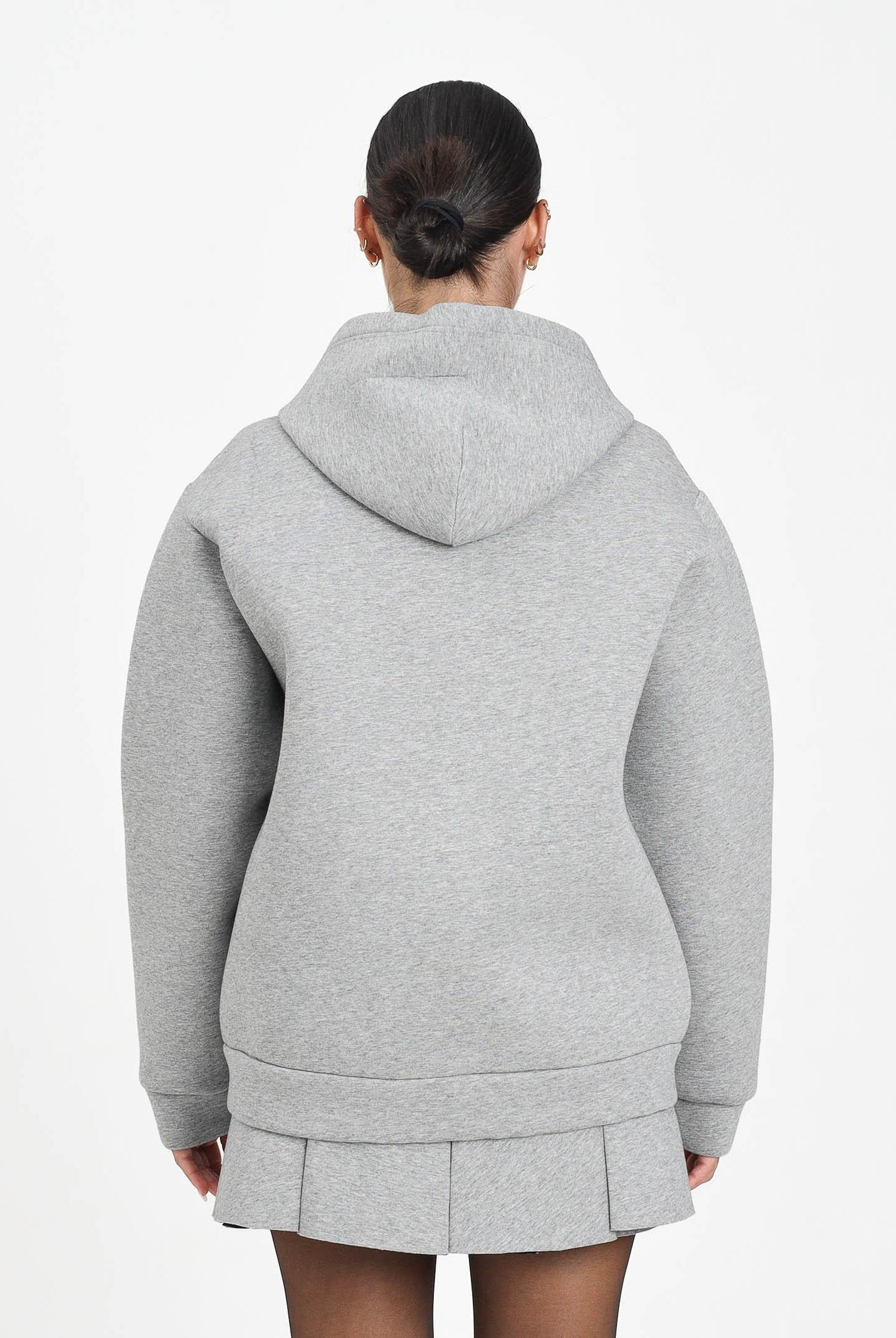 MARNI Felpa con zip in neoprene grigio per donna, ragazzi e bambini M01625M00VC 0M923 MARNI