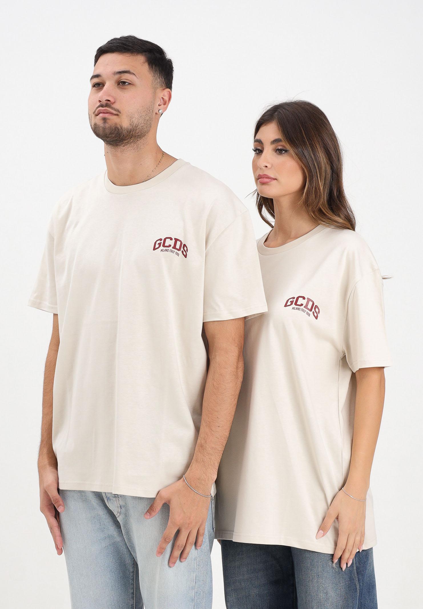 GCDS T-shirt a manica corta burro per uomo e donna con stampa logo B2EM2305JJ4 15 GCDS