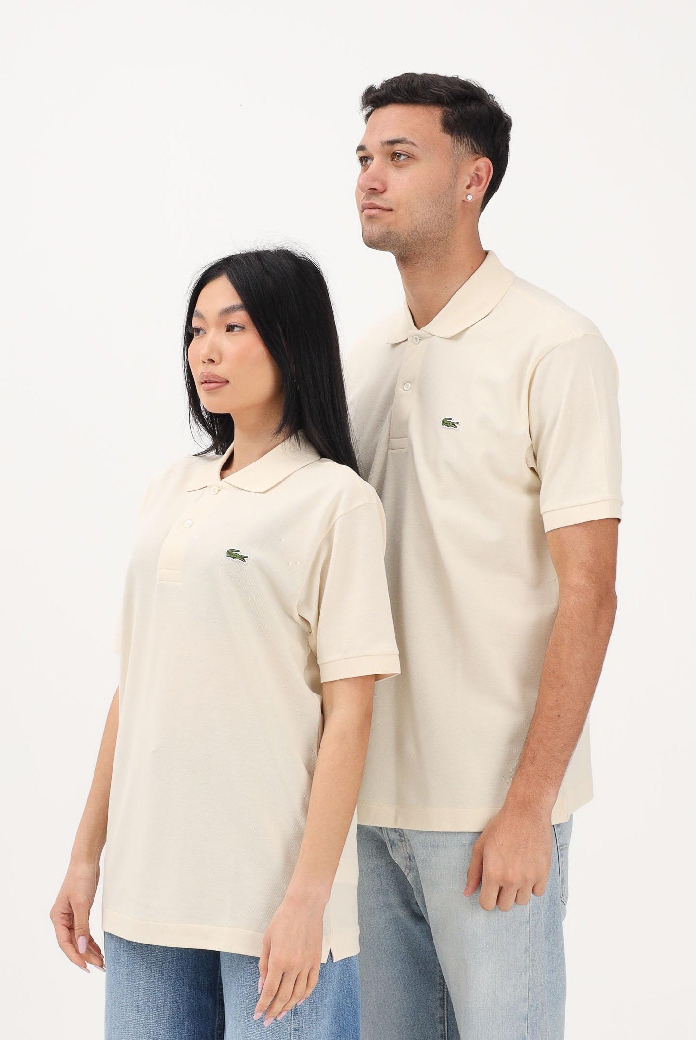 LACOSTE Polo panna per uomo e donna con patch logo coccodirllo 1212 056 LACOSTE