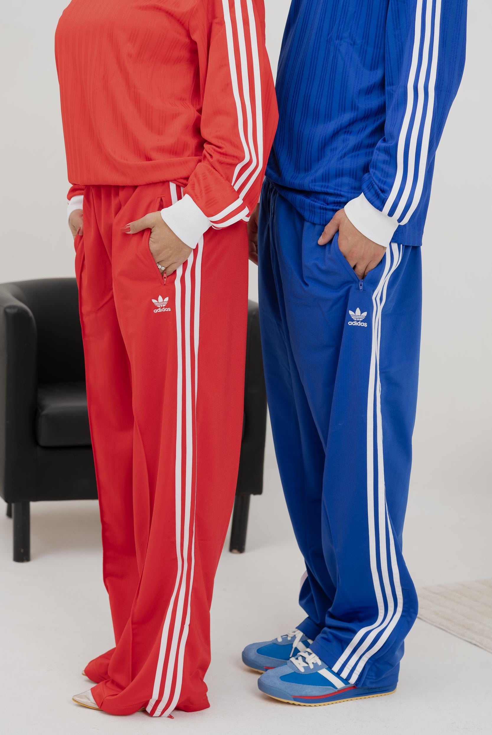 ADIDAS ORIGINALS Pantalone sportivo adicolor Classics Firebird rosso da uomo IJ7057 . ADIDAS ORIGINALS