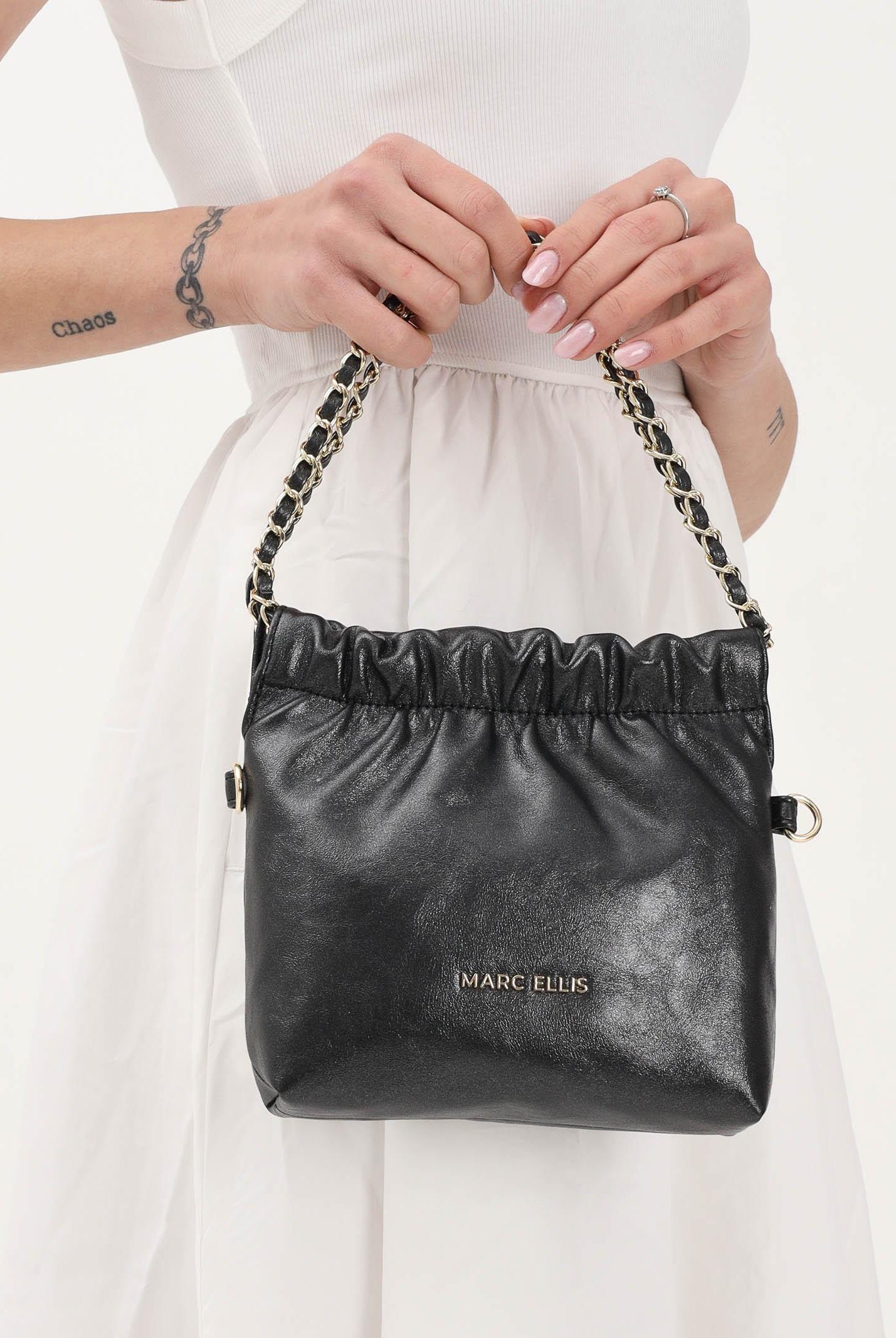MARC ELLIS Borsa a spalla Ava Pearl nera da donna AVA-PEARL BL MARC ELLIS