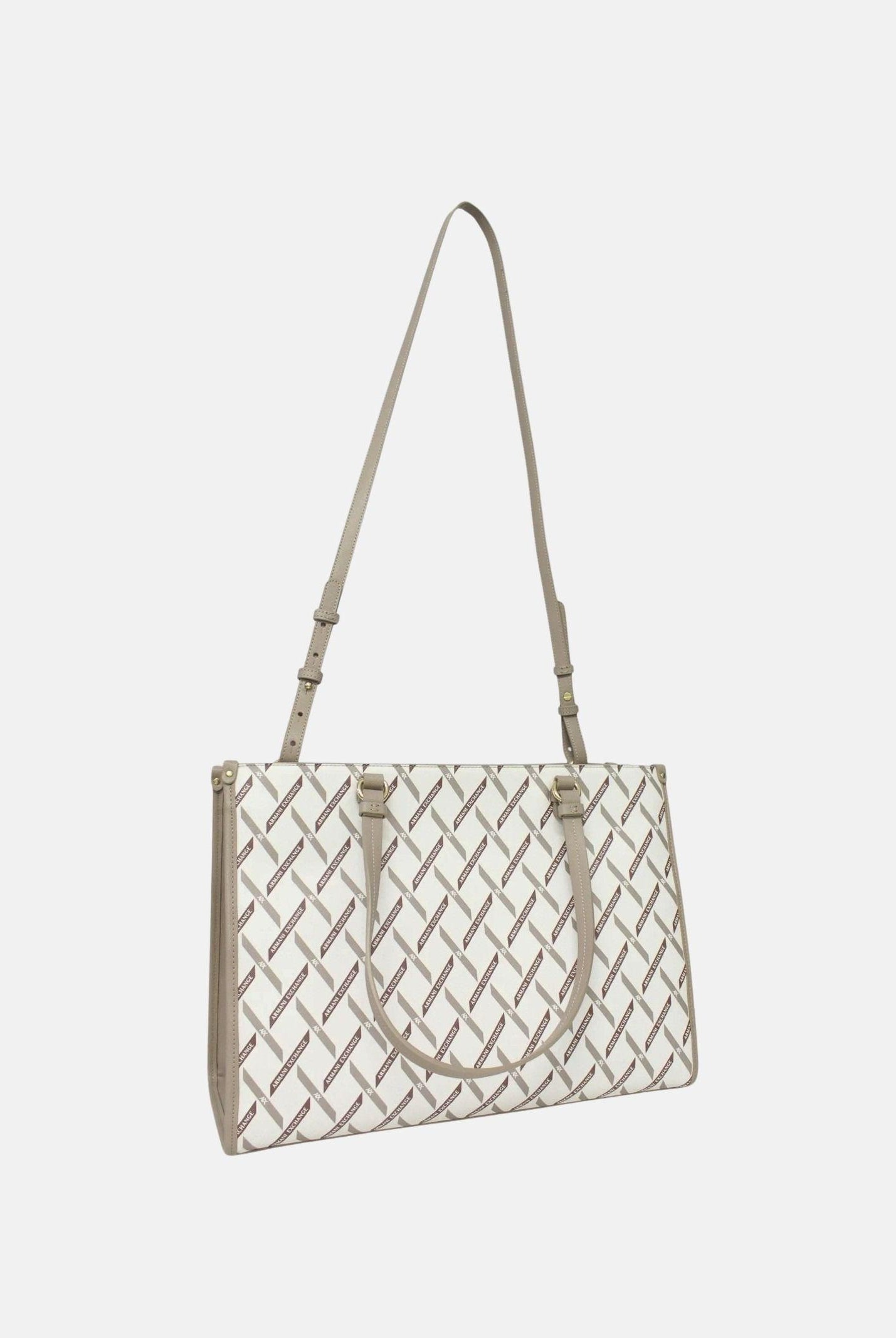 ARMANI EXCHANGE Shopper avorio da donna con logo all-over XW000927AF17155 M1245 ARMANI EXCHANGE