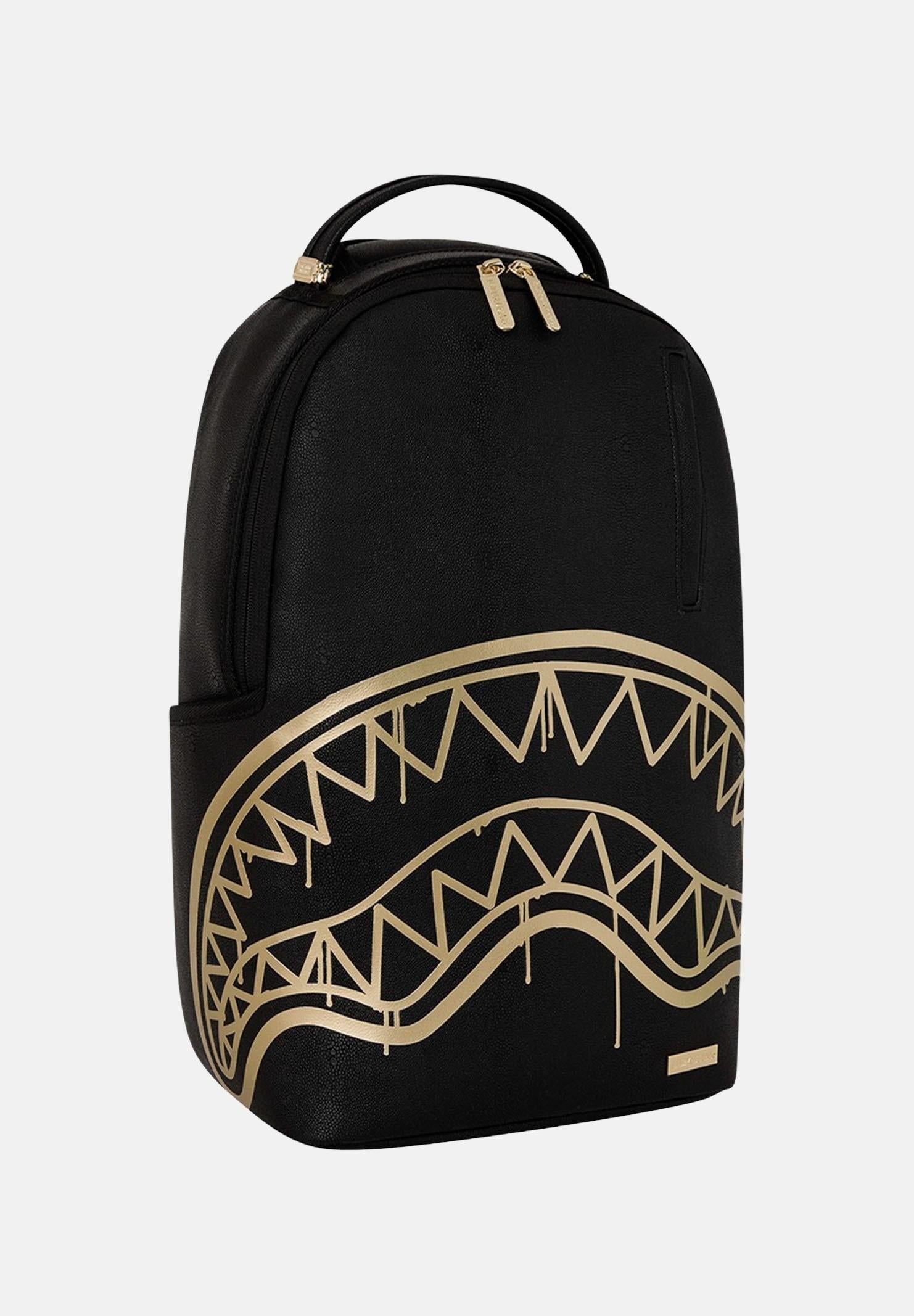 SPRAYGROUND Zaino That Gold Drap nero per uomo e donna 910B8822NSZ . SPRAYGROUND