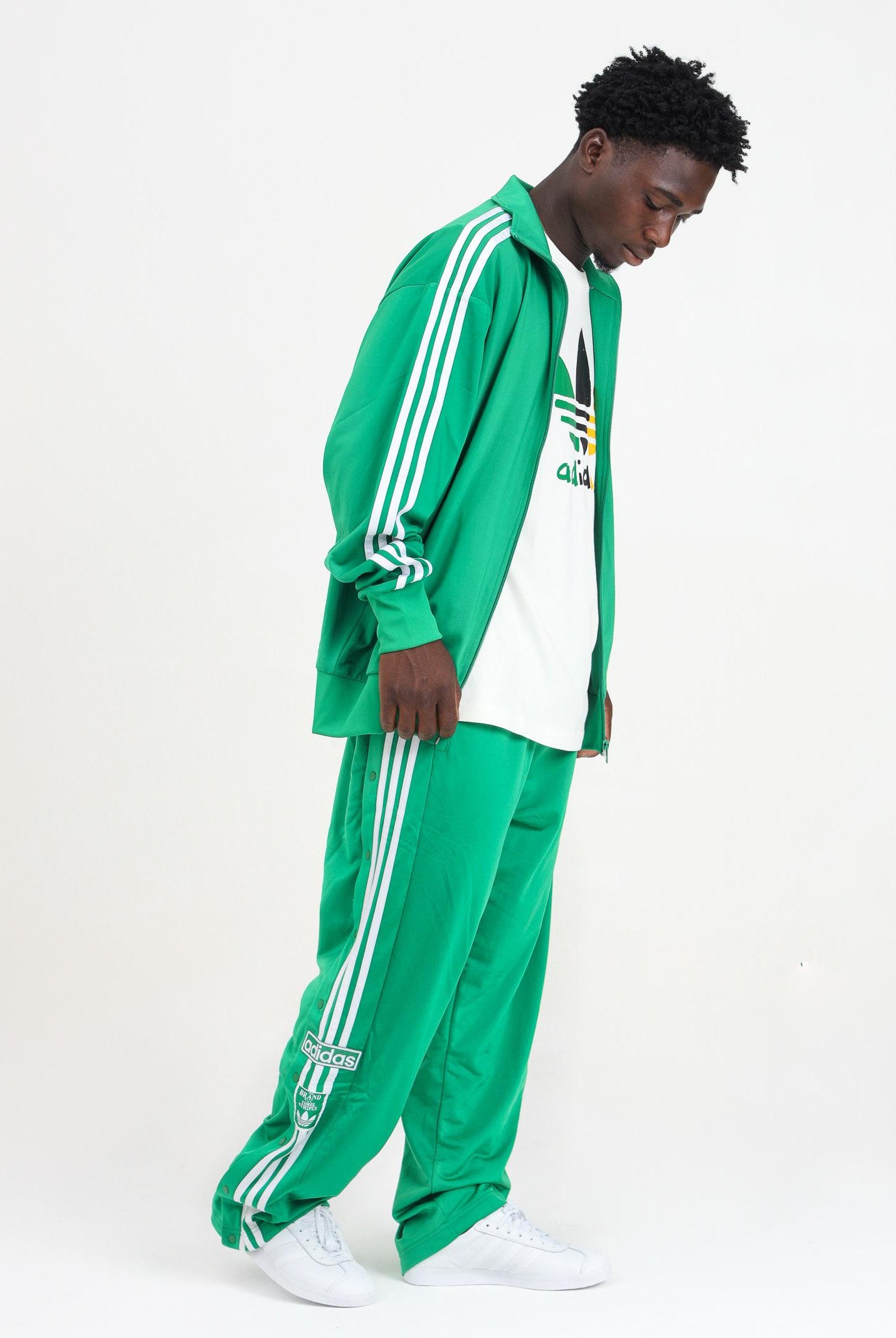 Pantalone sportivo Adibreak verde da uomo IY9923  ADIDAS ORIGINALS