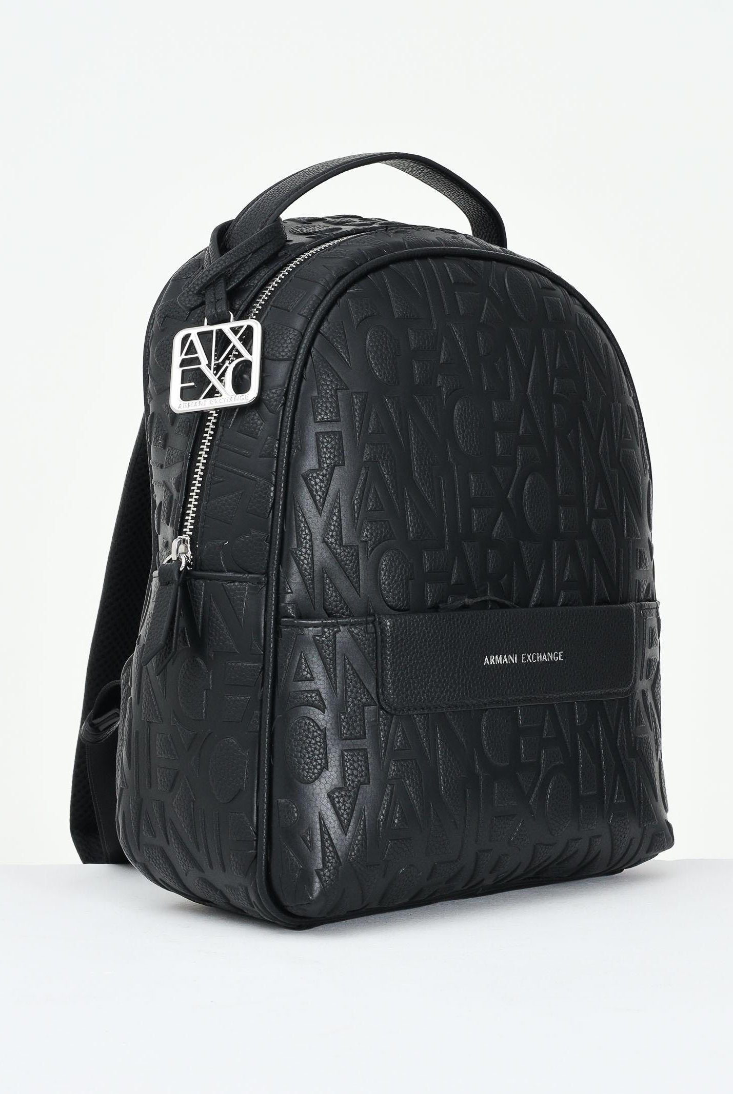 ARMANI EXCHANGE Zaino nero da donna con logo all-over XW002234AF15774 UC001 ARMANI EXCHANGE