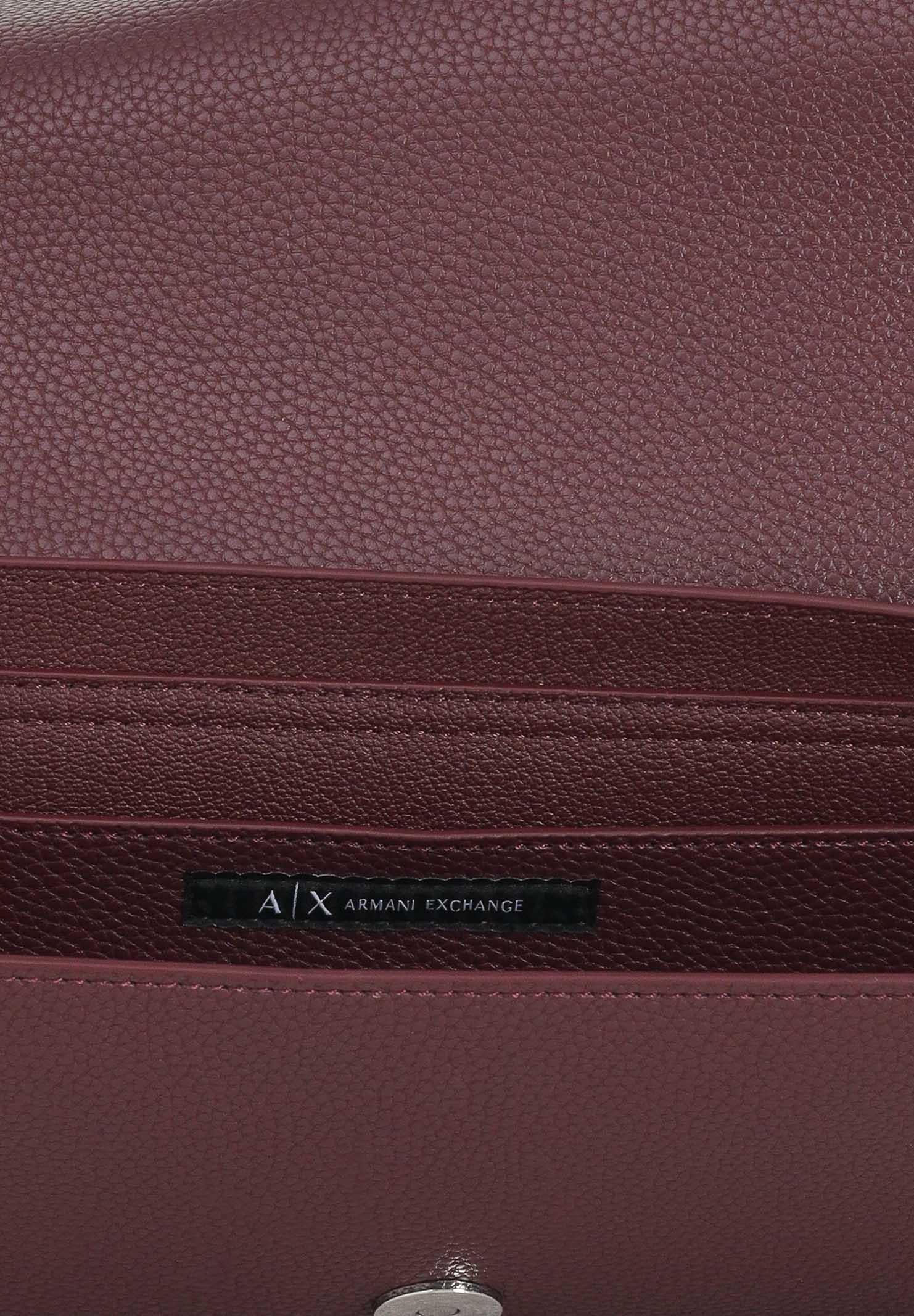 ARMANI EXCHANGE Borsa a tracolla bordeaux da donna con logo 942912CC783 UA343 ARMANI EXCHANGE
