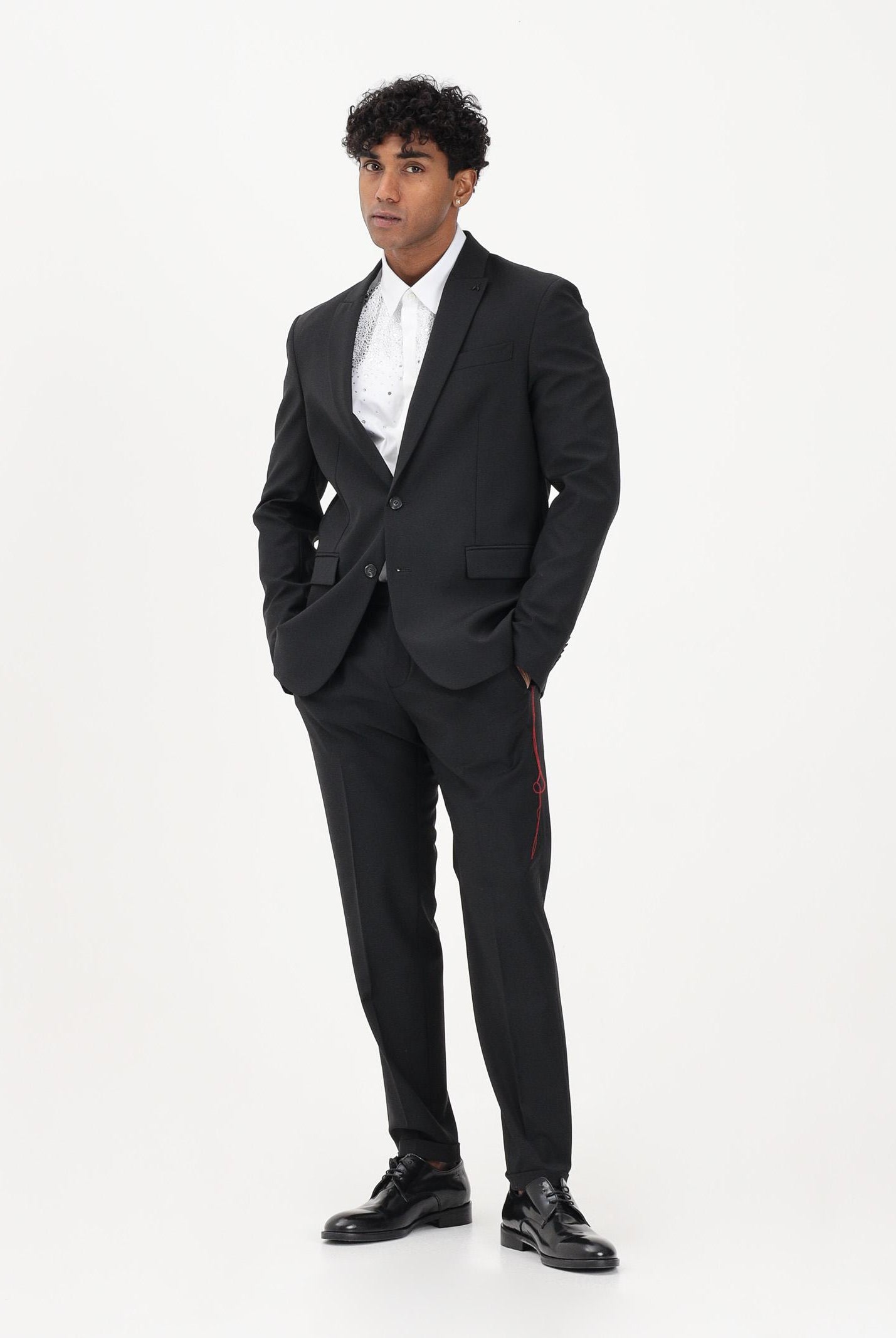 PATRIZIA PEPE Pantalone elegante nero da uomo 5PA429A1WK K102 PATRIZIA PEPE