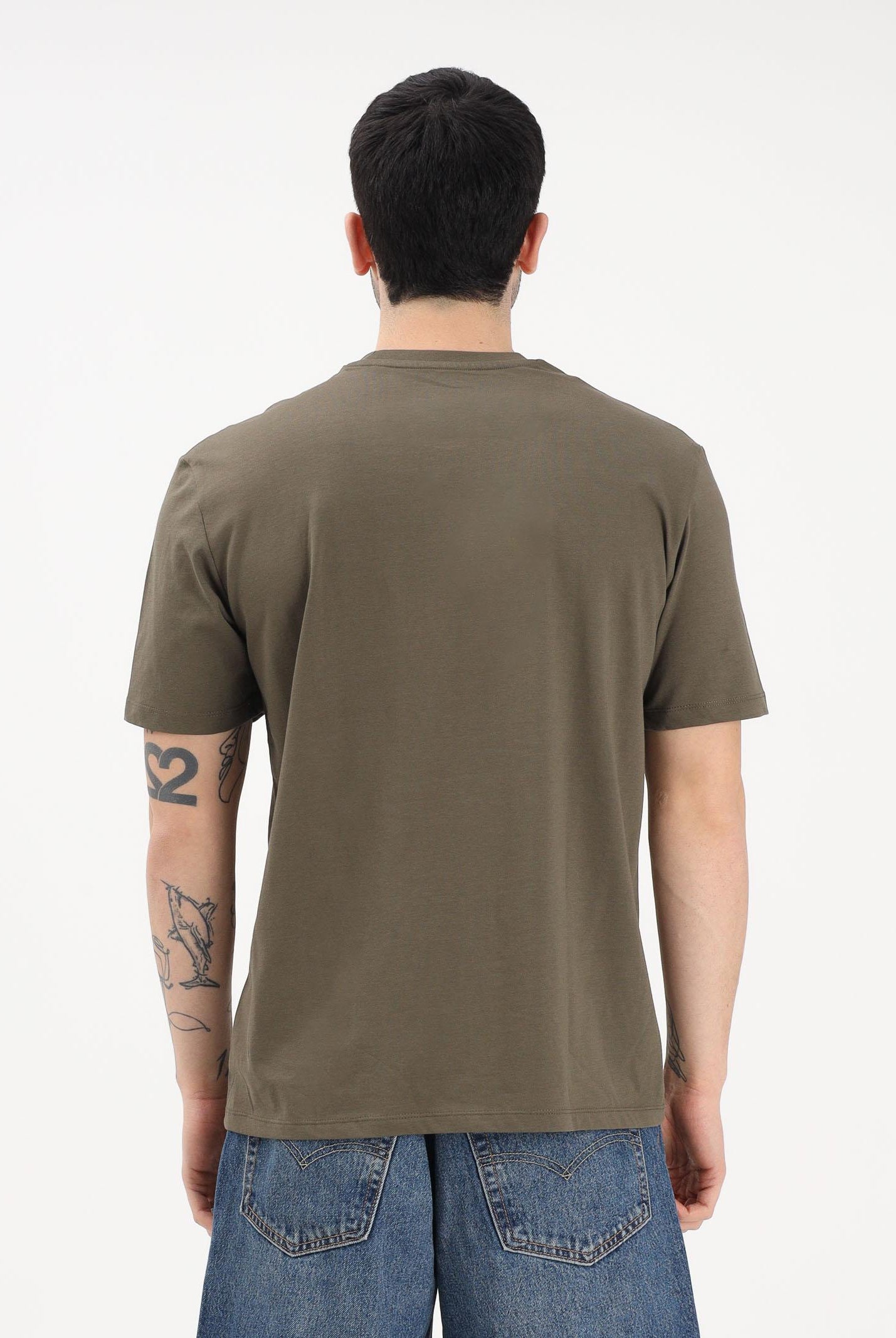 BLAUER T-shirt a manica corta FAXON verde militare da uomo 26SBLUH02284-007480 60H BLAUER