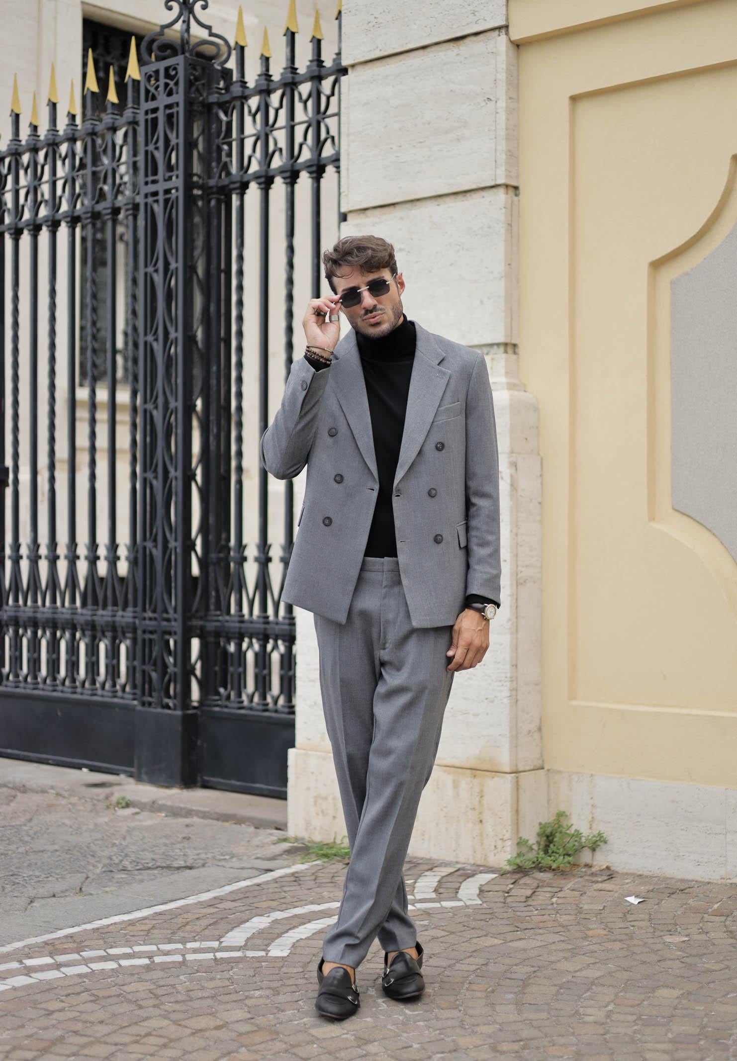 I'M BRIAN Pantalone elegante grigio da uomo<BR/> PA3492 GRIG I'M BRIAN