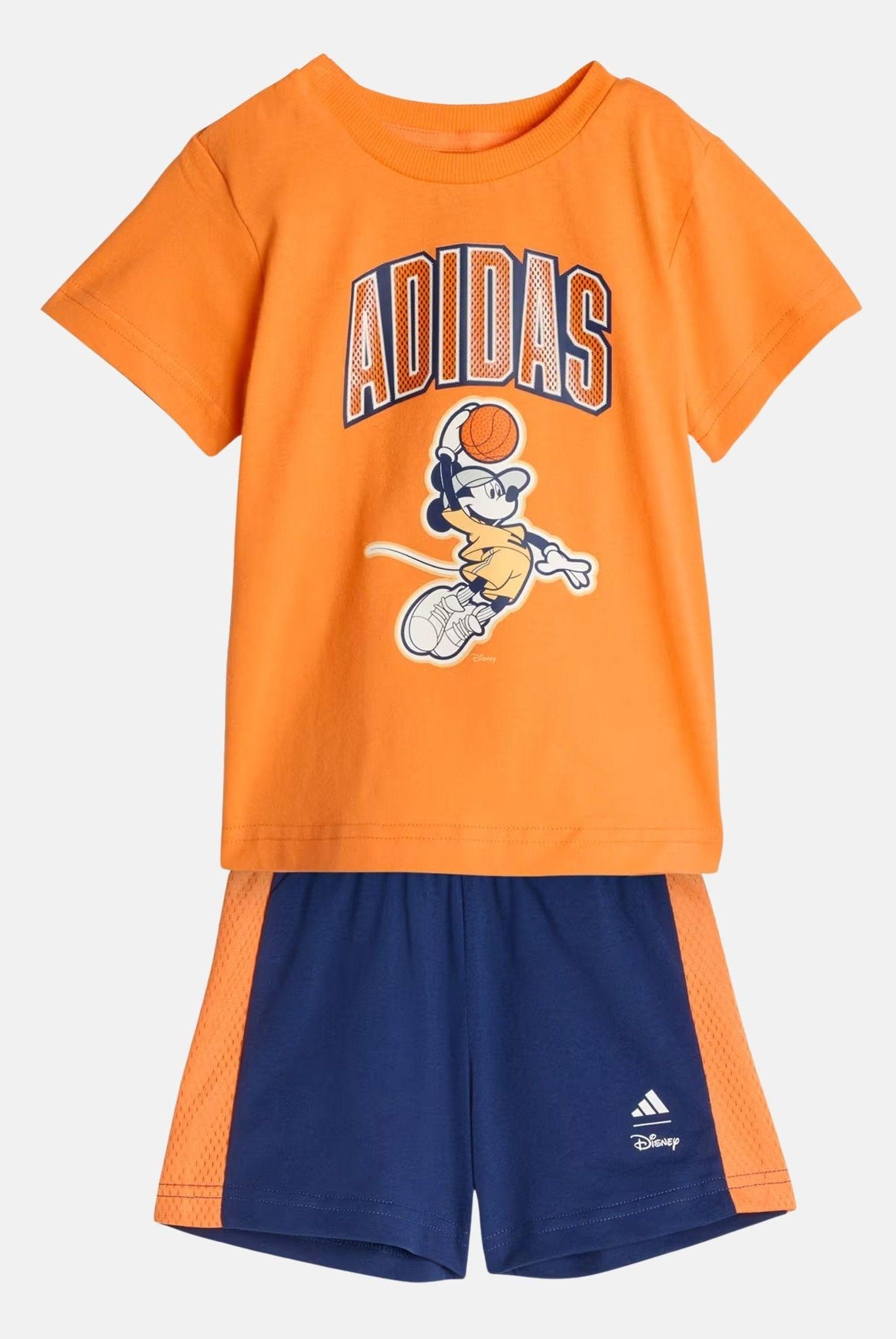 ADIDAS ORIGINALS Completino Disney Mickey Mouse Pure Orange / Off White, arancione blu da neonato. JZ3547 . ADIDAS ORIGINALS