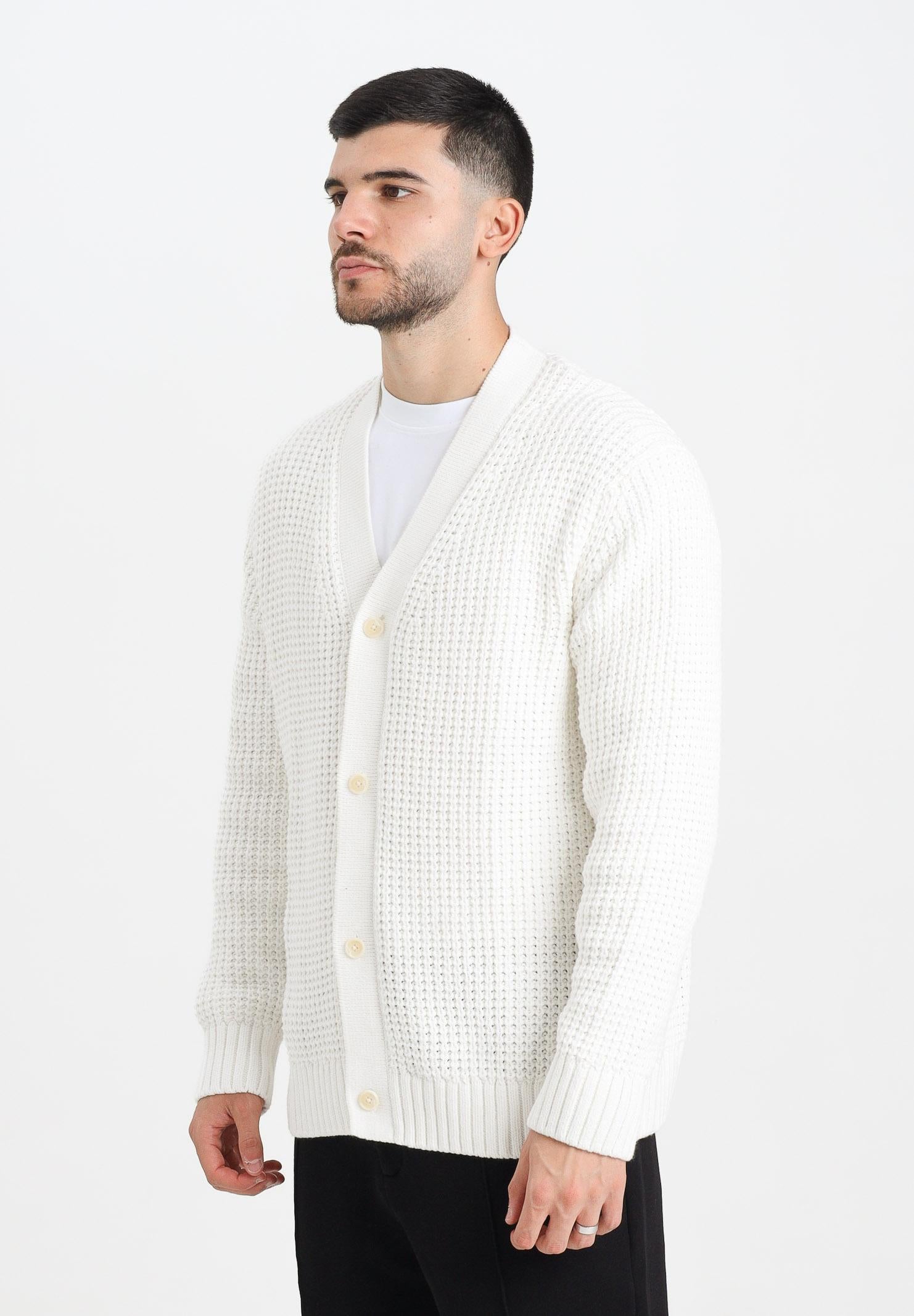 SELECTED HOMME Cardigan panna da uomo 16098335 Egret SELECTED HOMME