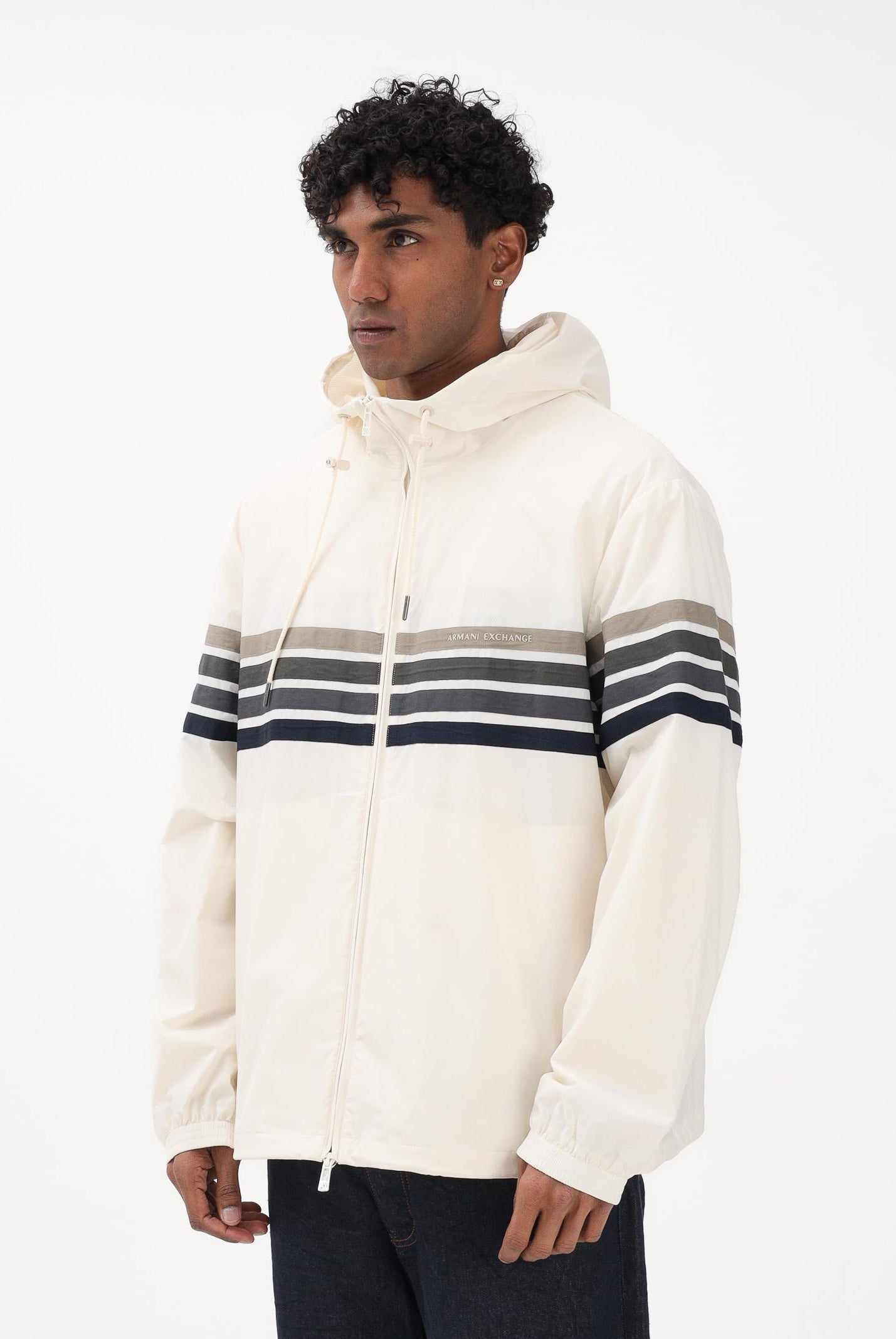 ARMANI EXCHANGE Giacca a vento crema da uomo XM002243AF22544 U1074 ARMANI EXCHANGE