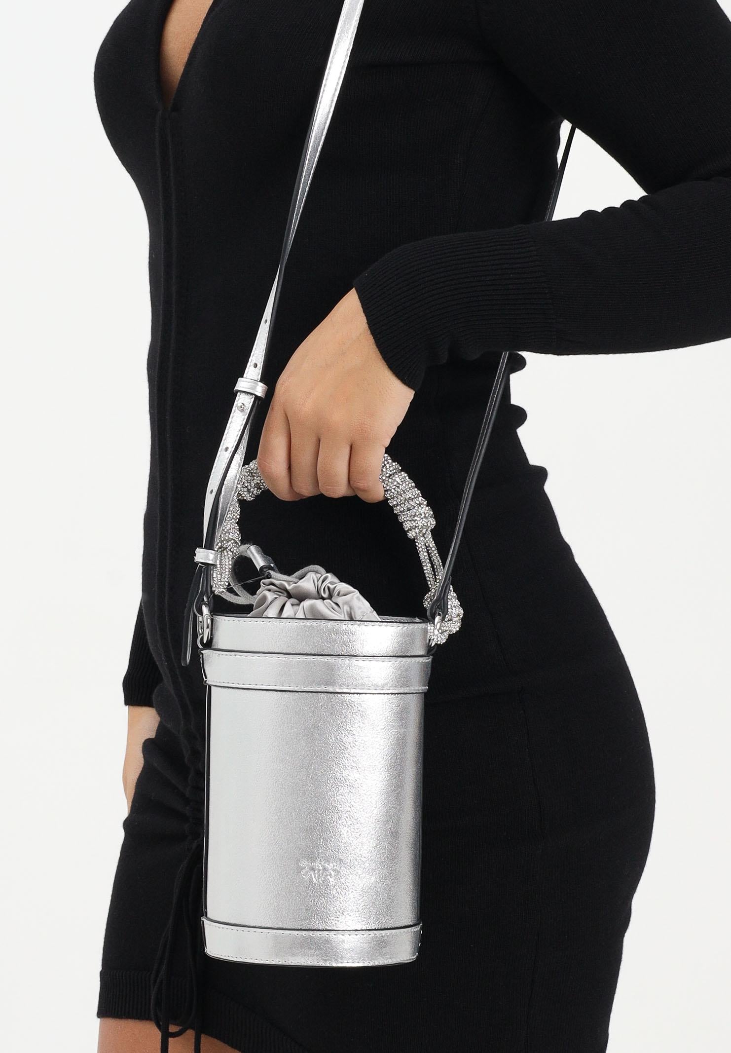 PINKO Mini bucket argento da donna 105910A291 ZZFN PINKO