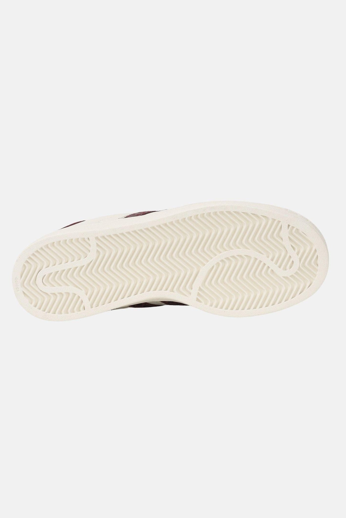 ADIDAS ORIGINALS Sneakers SUPERSTAR II panna e bordeaux per uomo e donna KI3570 . ADIDAS ORIGINALS