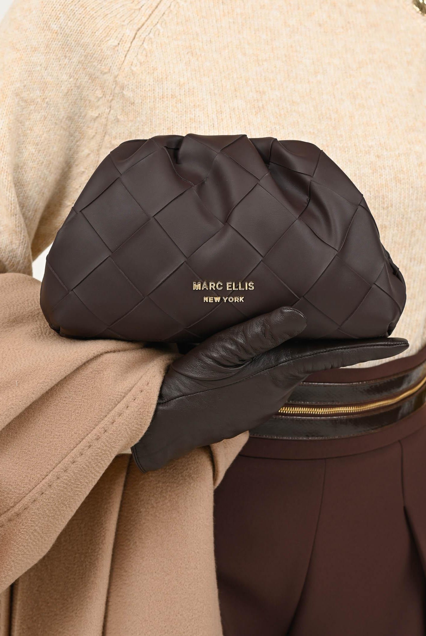 MARC ELLIS Pochette Hip Bag marrone da donna HIP-BAG CO MARC ELLIS