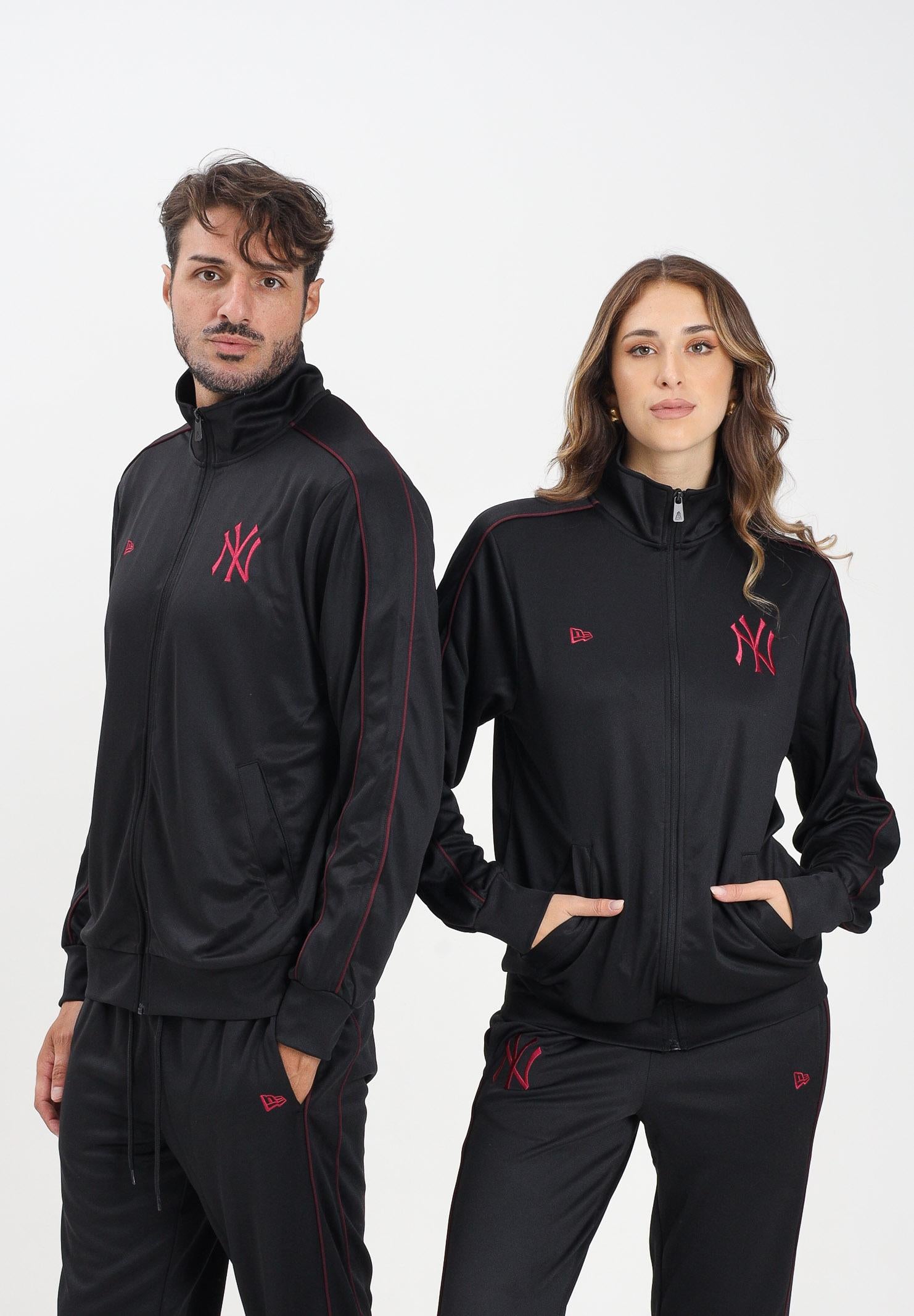 NEW ERA Felpa con zip New York Yankees MLB nera per uomo e donna 60684266 NEW ERA
