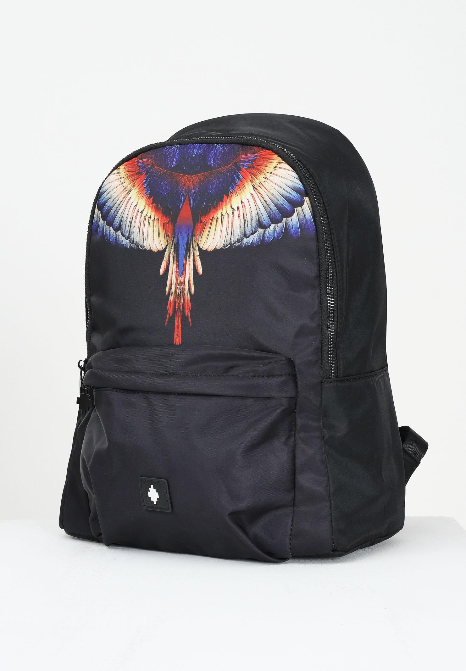 MARCELO BURLON COUNTY OF MILAN Zaino nero per uomo e donna con stampa COMAF250107 MARCELO BURLON COUNTY OF MILAN