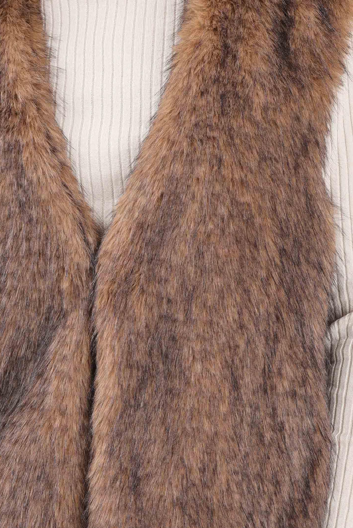 ONLY Pelliccia smanicata marrone da donna 15354308 Tannin ONLY