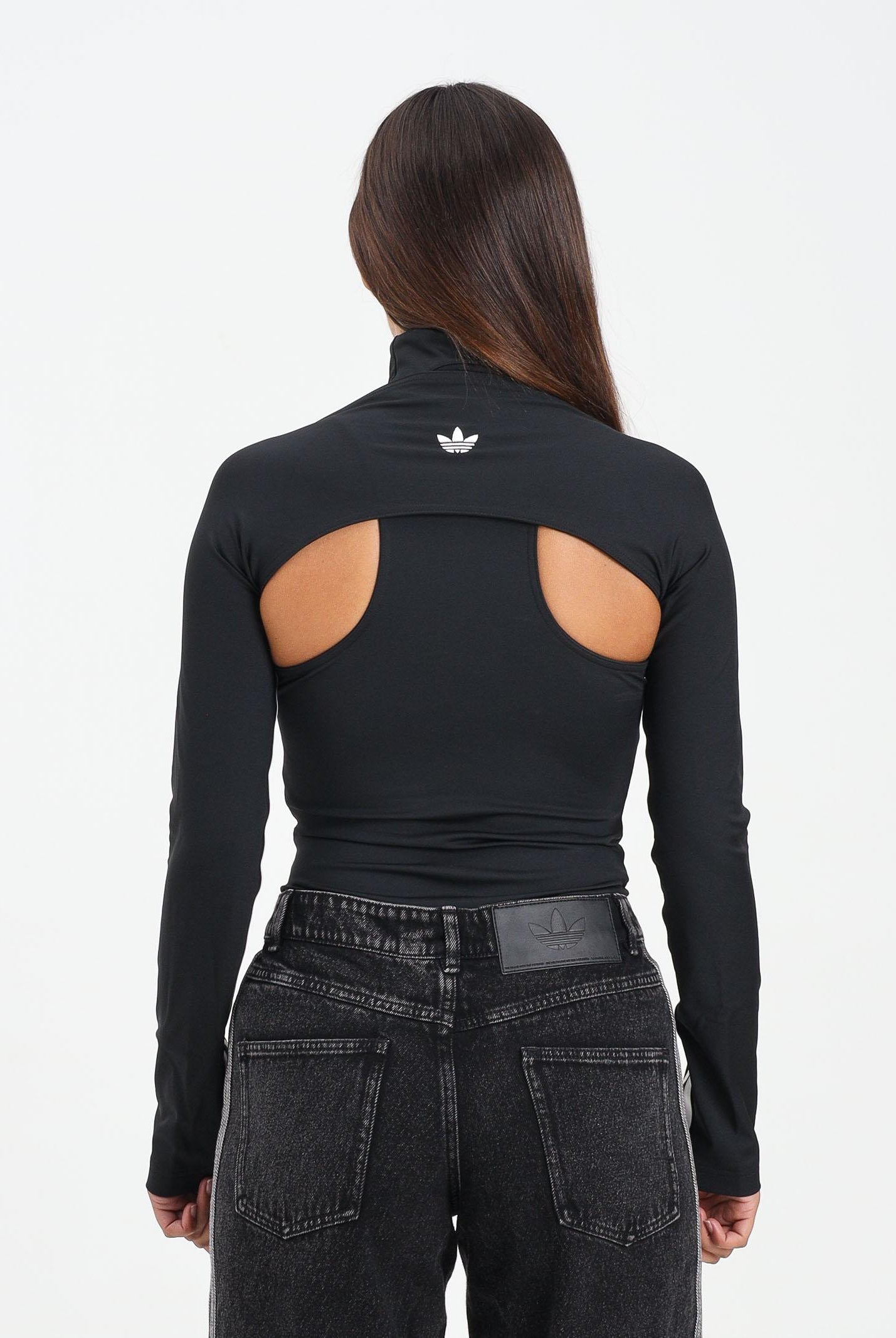 ADIDAS ORIGINALS Body a compressione 2 in 1 nero da donna JW0119  ADIDAS ORIGINALS