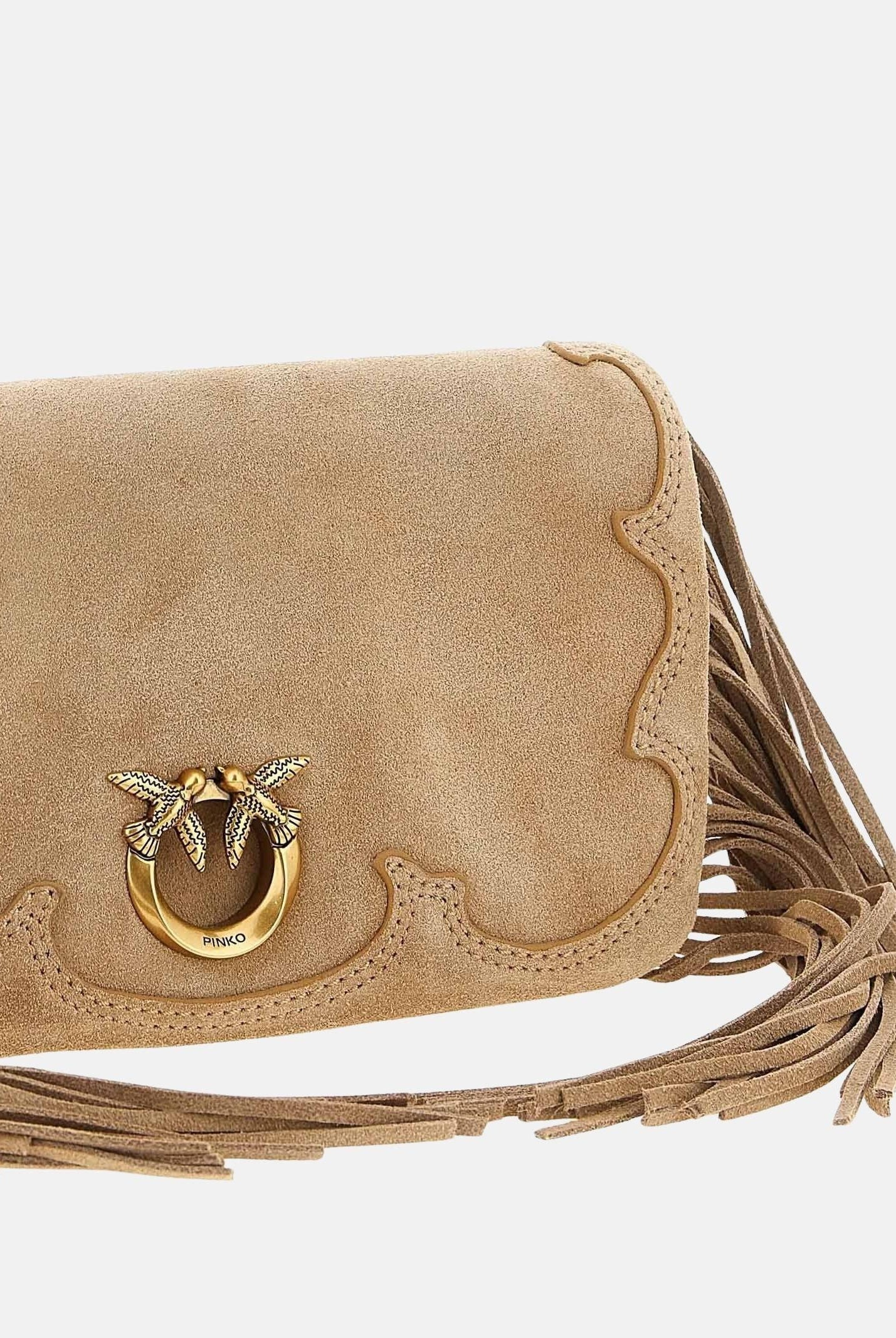 PINKO Pochette Love Bag Click Soft Horizontal Mini beige da donna 106023A39A L08Q PINKO