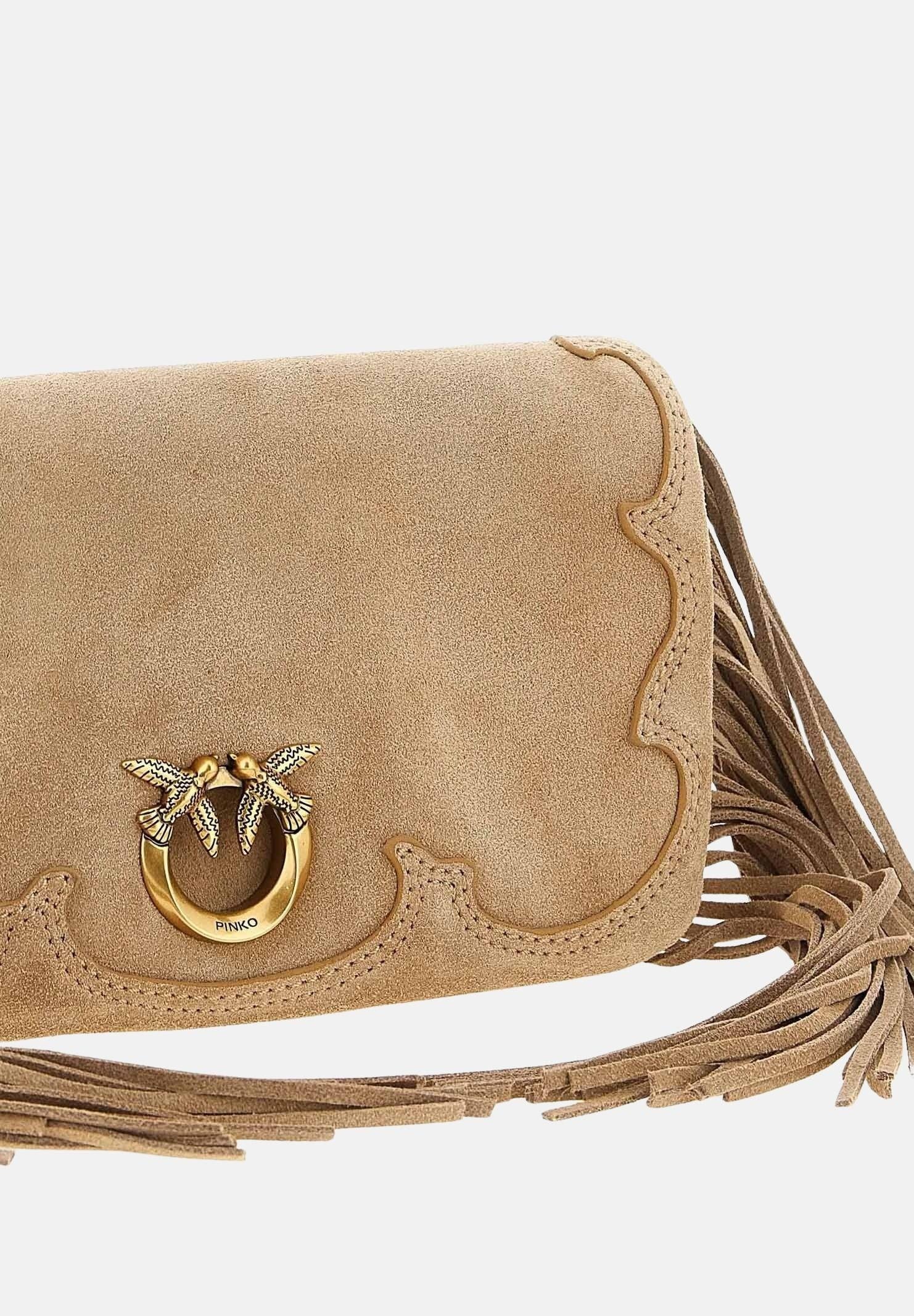 PINKO Pochette Love Bag Click Soft Horizontal Mini beige da donna 106023A39A L08Q PINKO