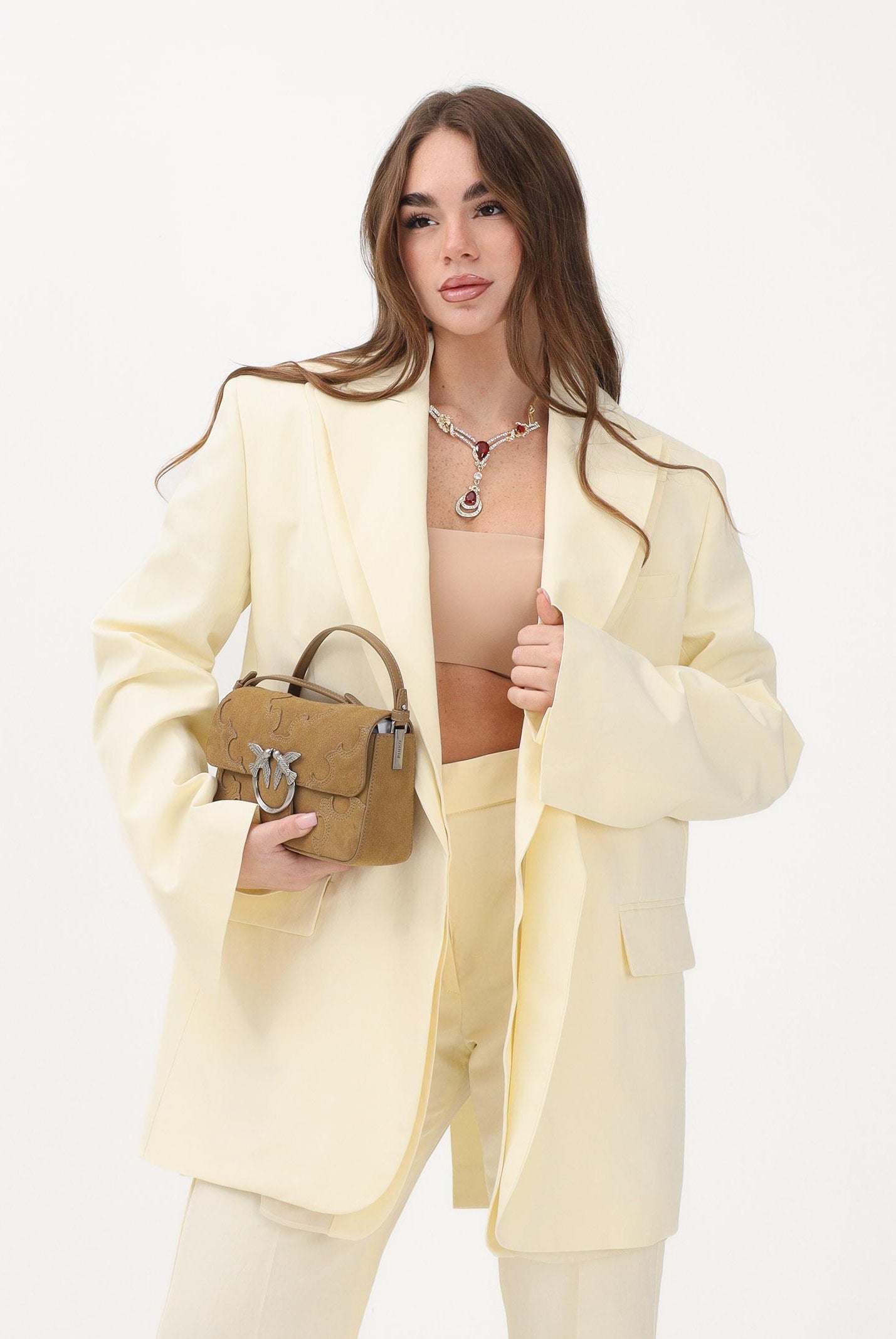 SPORTMAX Giacca SPSTENUTA giallo chiaro da donna 2612041033600 001 SPORTMAX