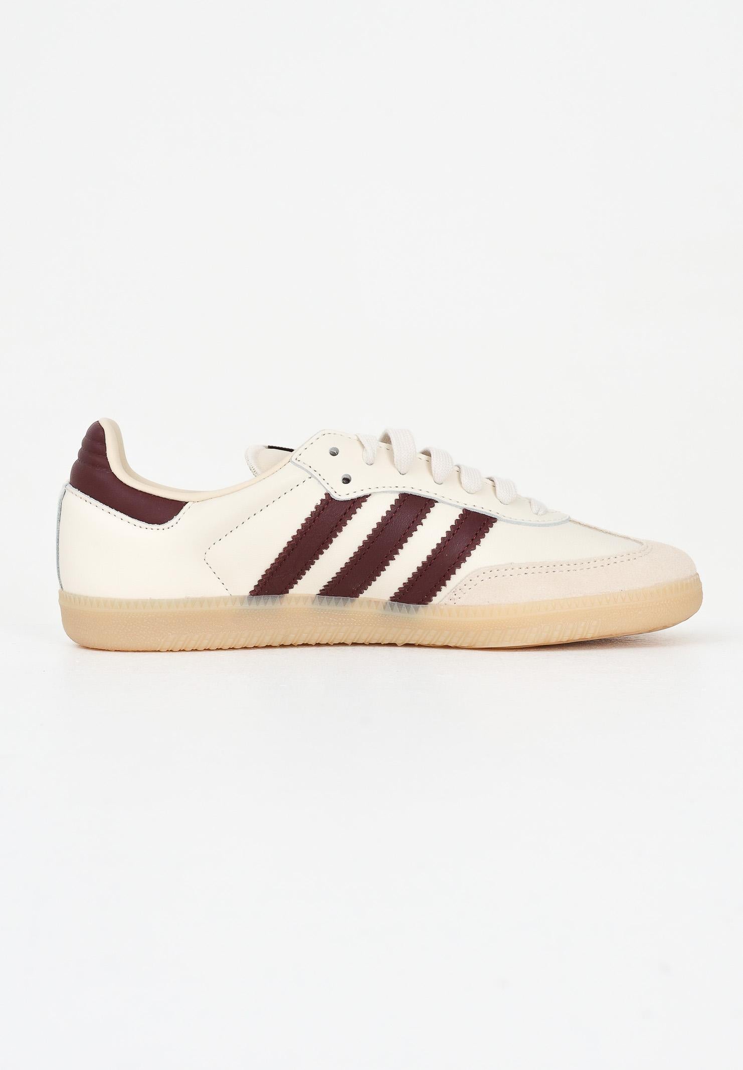 ADIDAS ORIGINALS Sneakers Samba OG beige e bordeaux da uomo JS3830 . ADIDAS ORIGINALS