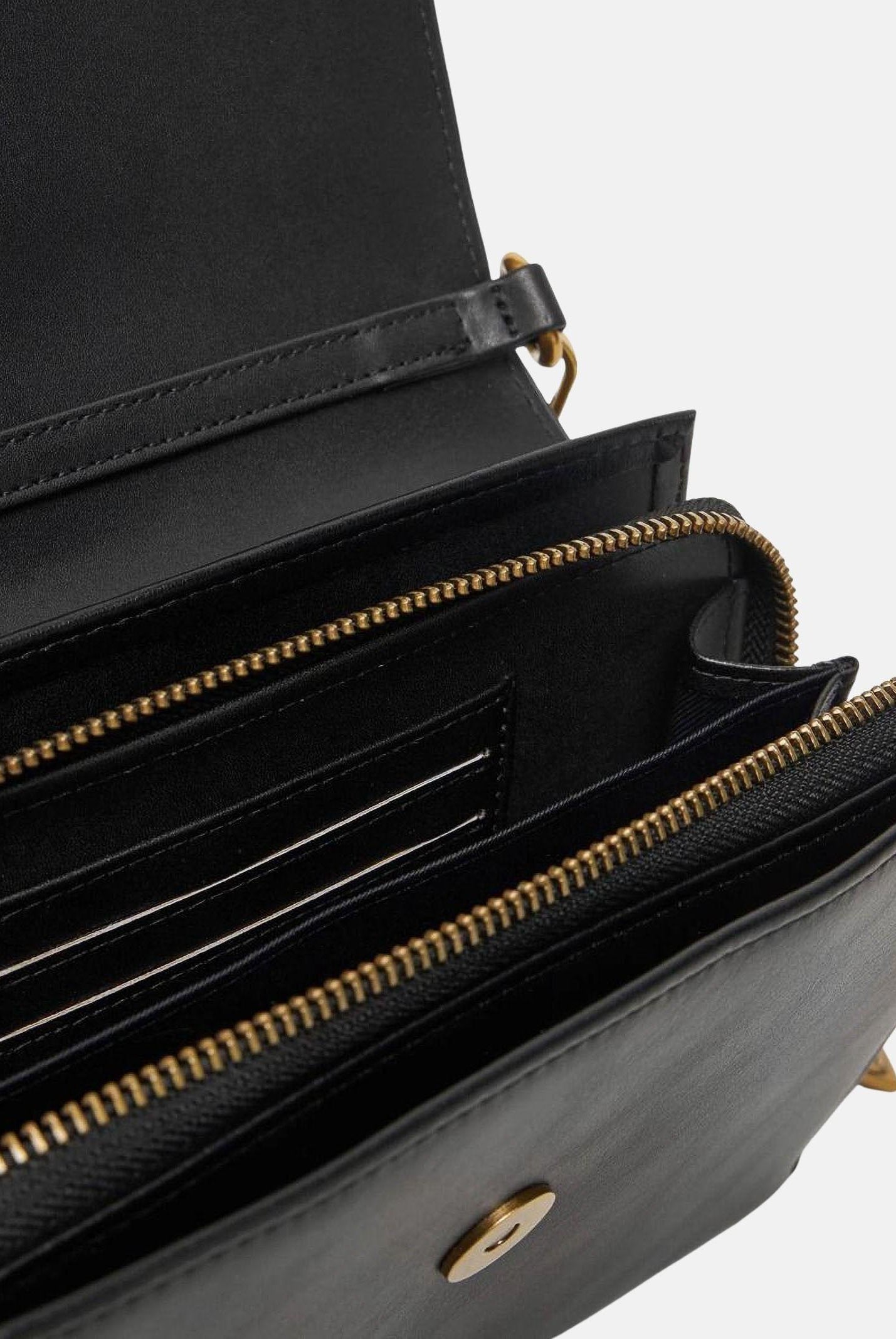 JUST CAVALLI Borsa a tracolla nera da donna con fibbia logo 80RA5PA6ZSA89 899 JUST CAVALLI
