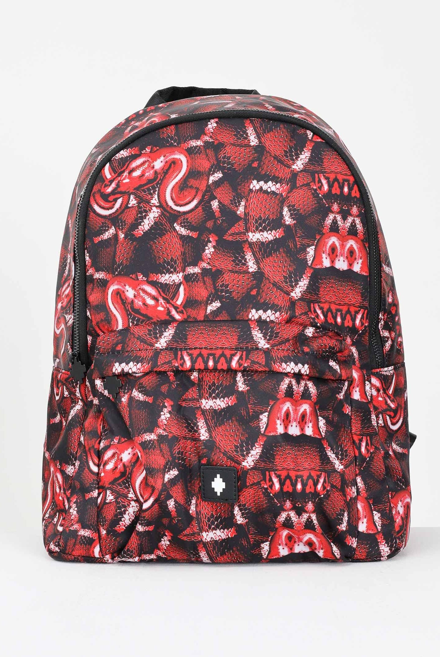 MARCELO BURLON COUNTY OF MILAN Zaino rosso per uomo e donna in tessuto tecnico con stampa all-over COMAF250112 . MARCELO BURLON COUNTY OF MILAN