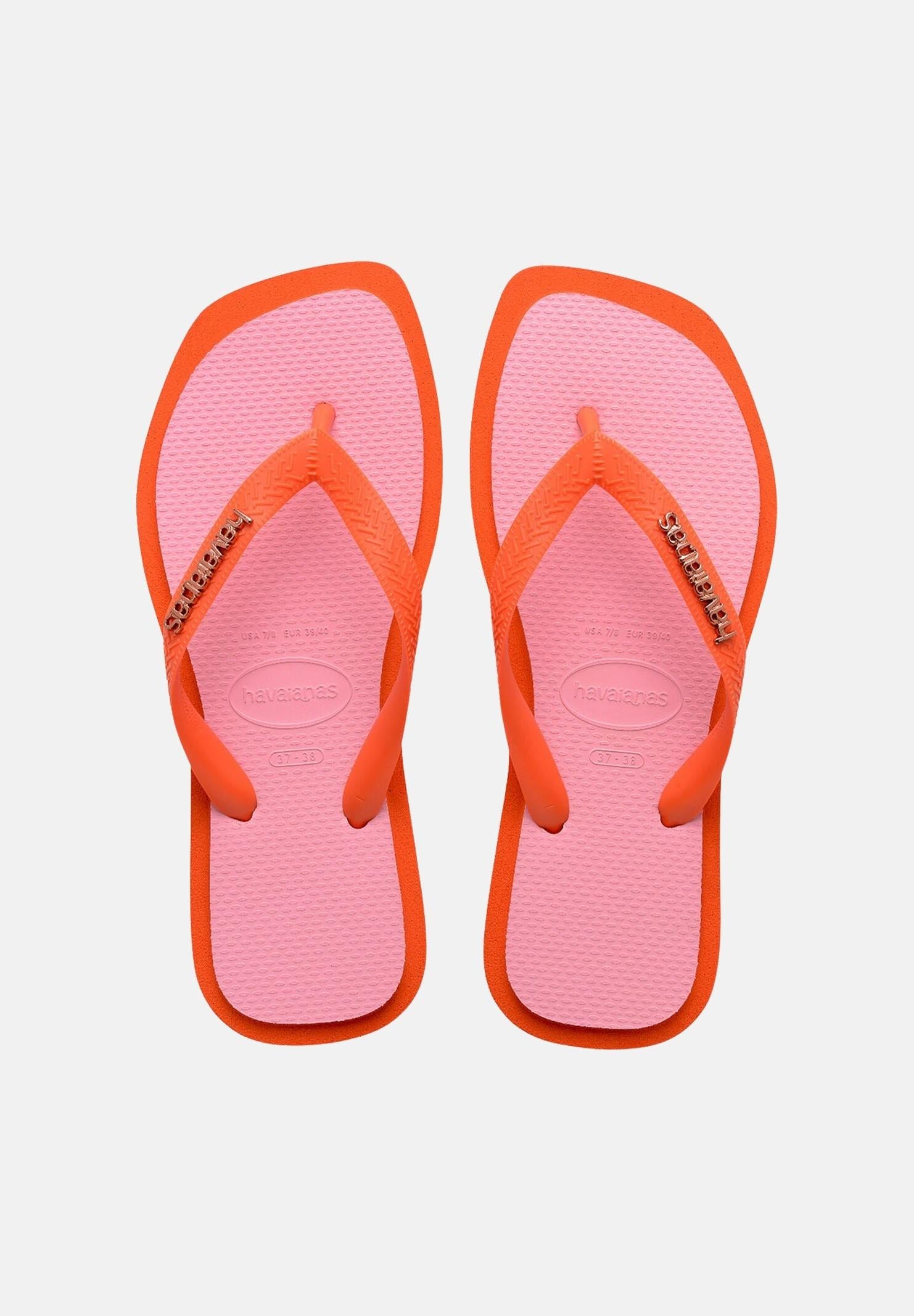 HAVAIANAS Infradito Top Square Fusion rosa e arancione da donna 4149944 5568 HAVAIANAS