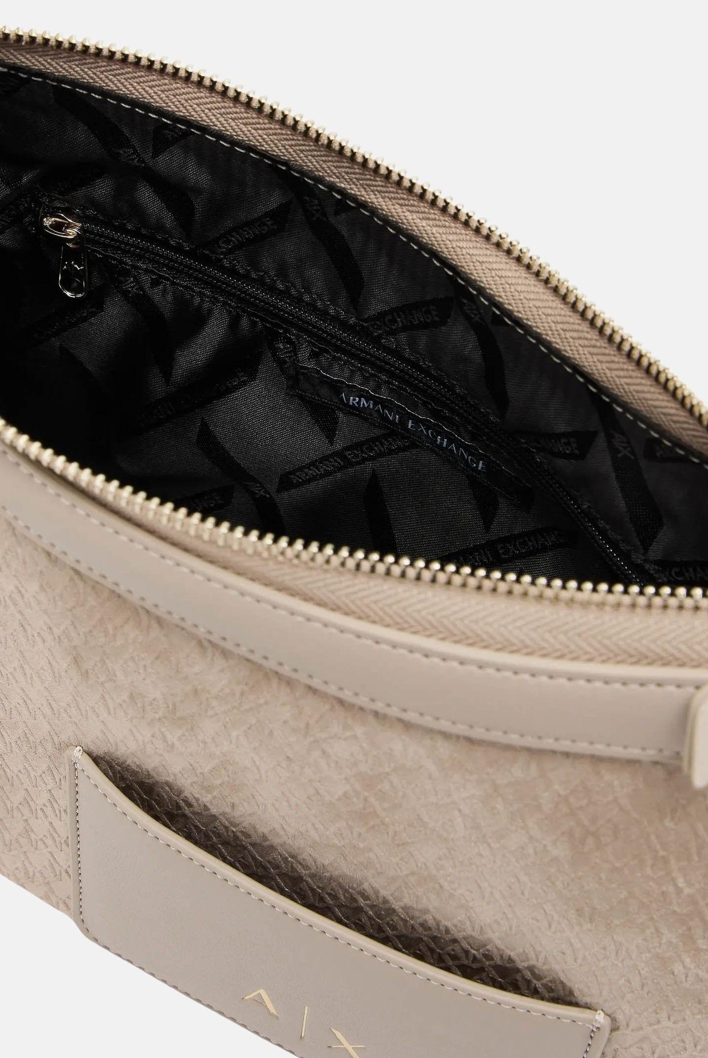 ARMANI EXCHANGE Borsa a spalla beige da donna con taschino XW001213AF22645 U6223 ARMANI EXCHANGE