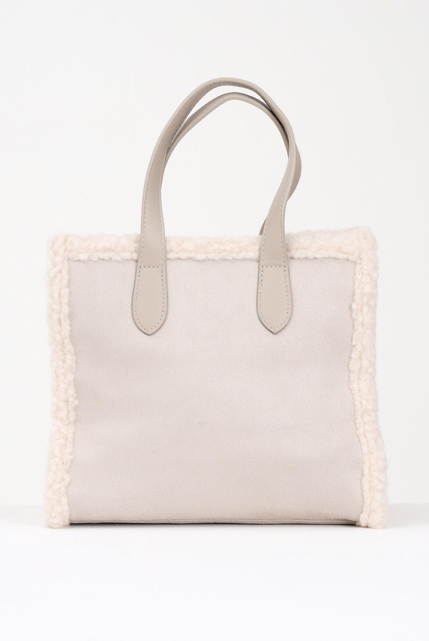 MARC ELLIS Borsa a mano Buby Suede M in morbido suede beige da donna BUBY-SUEDE-M TA MARC ELLIS