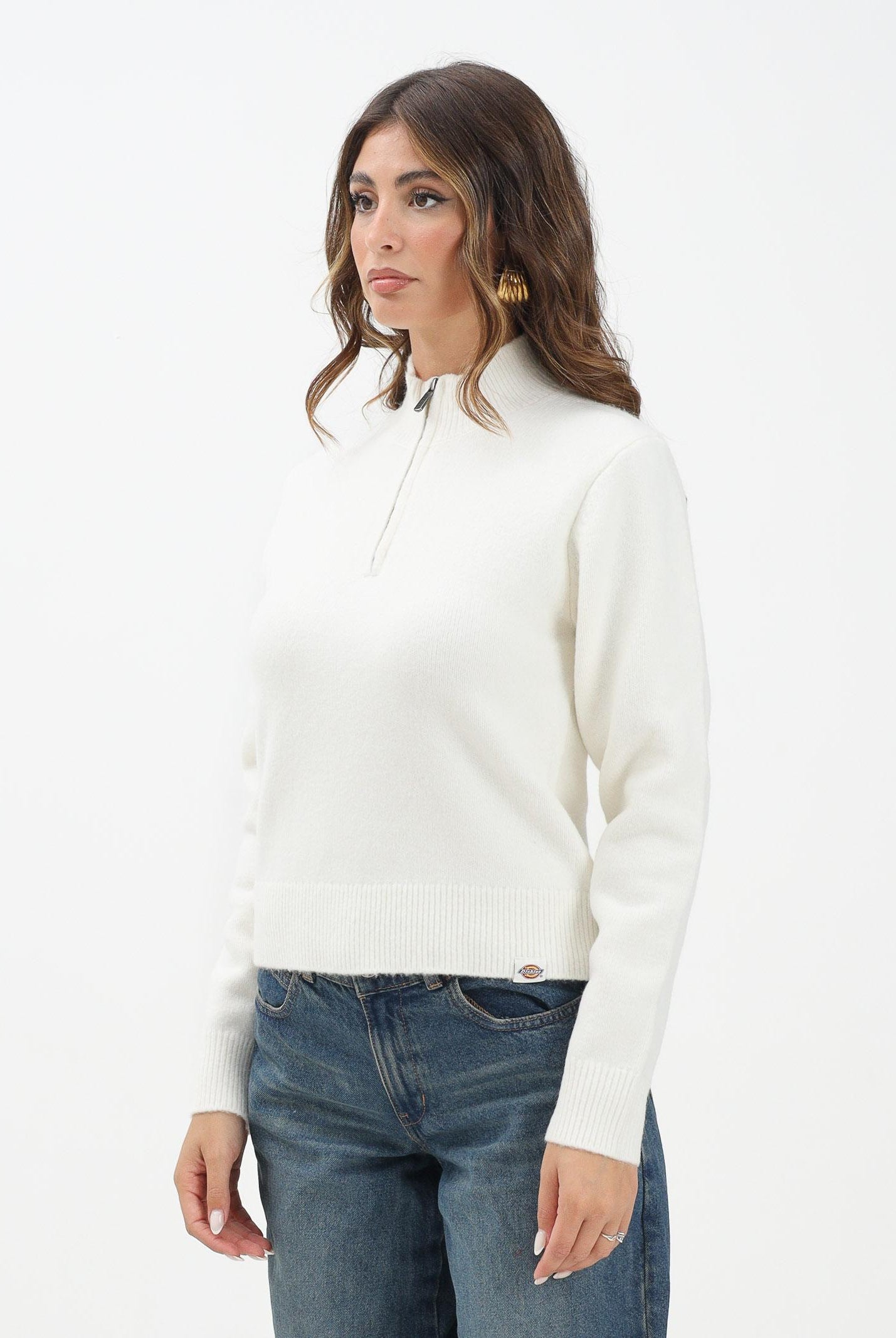 DICKIES Maglioncino a collo alto Ruston panna da donna DK0A87P1C481 DIckies