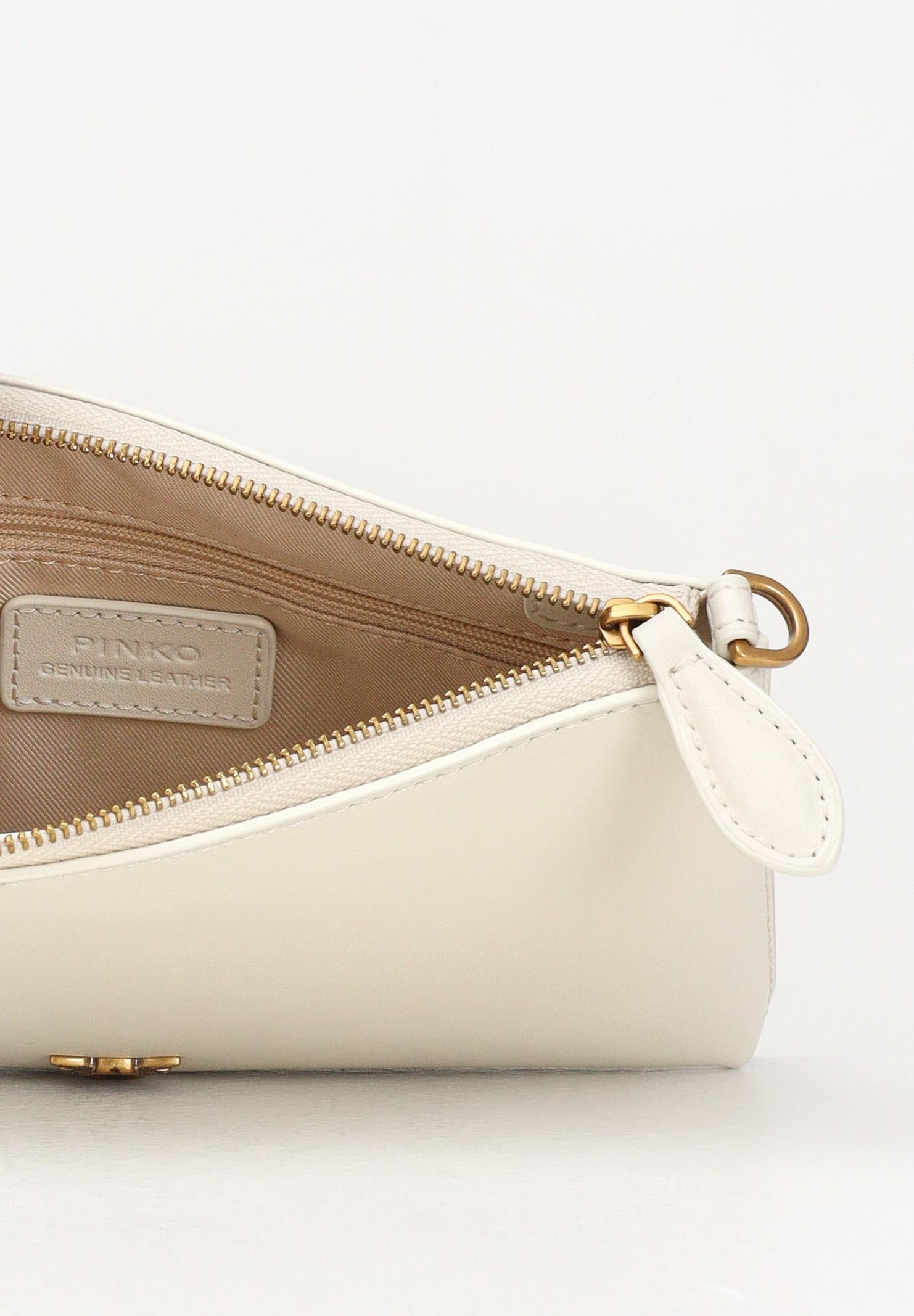 PINKO Pochette Flat Horizontal Mini panna da donna 104277A0F1 Z14Q PINKO