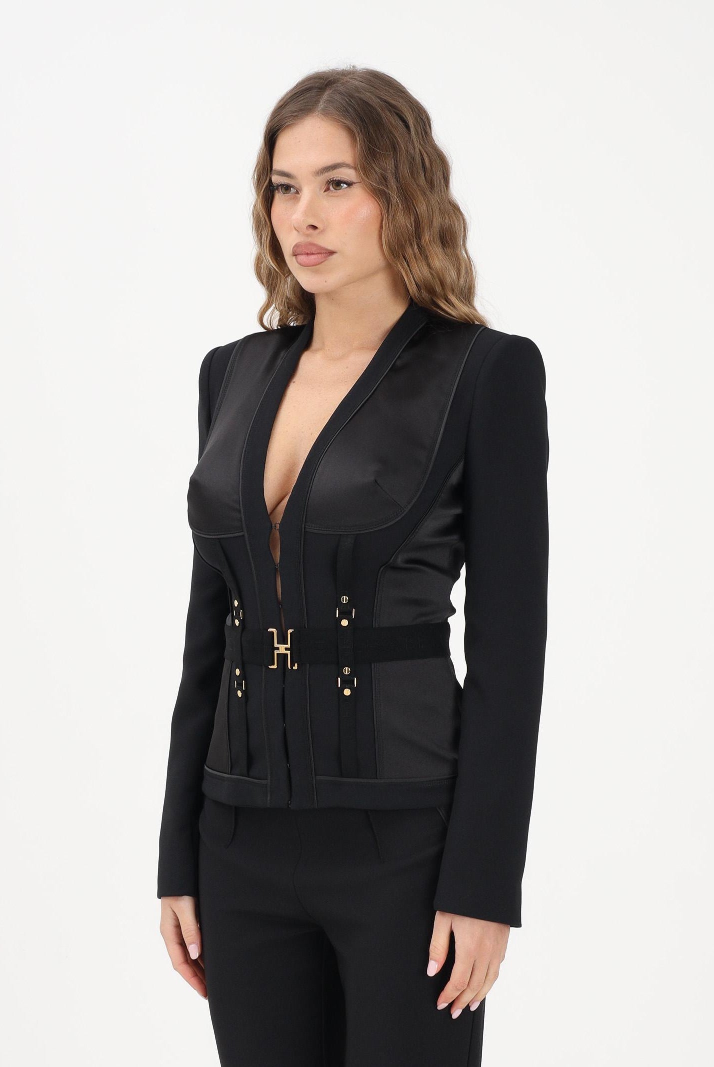 ELISABETTA FRANCHI Giacca bustier nera da donna GI23362E2 110 ELISABETTA FRANCHI