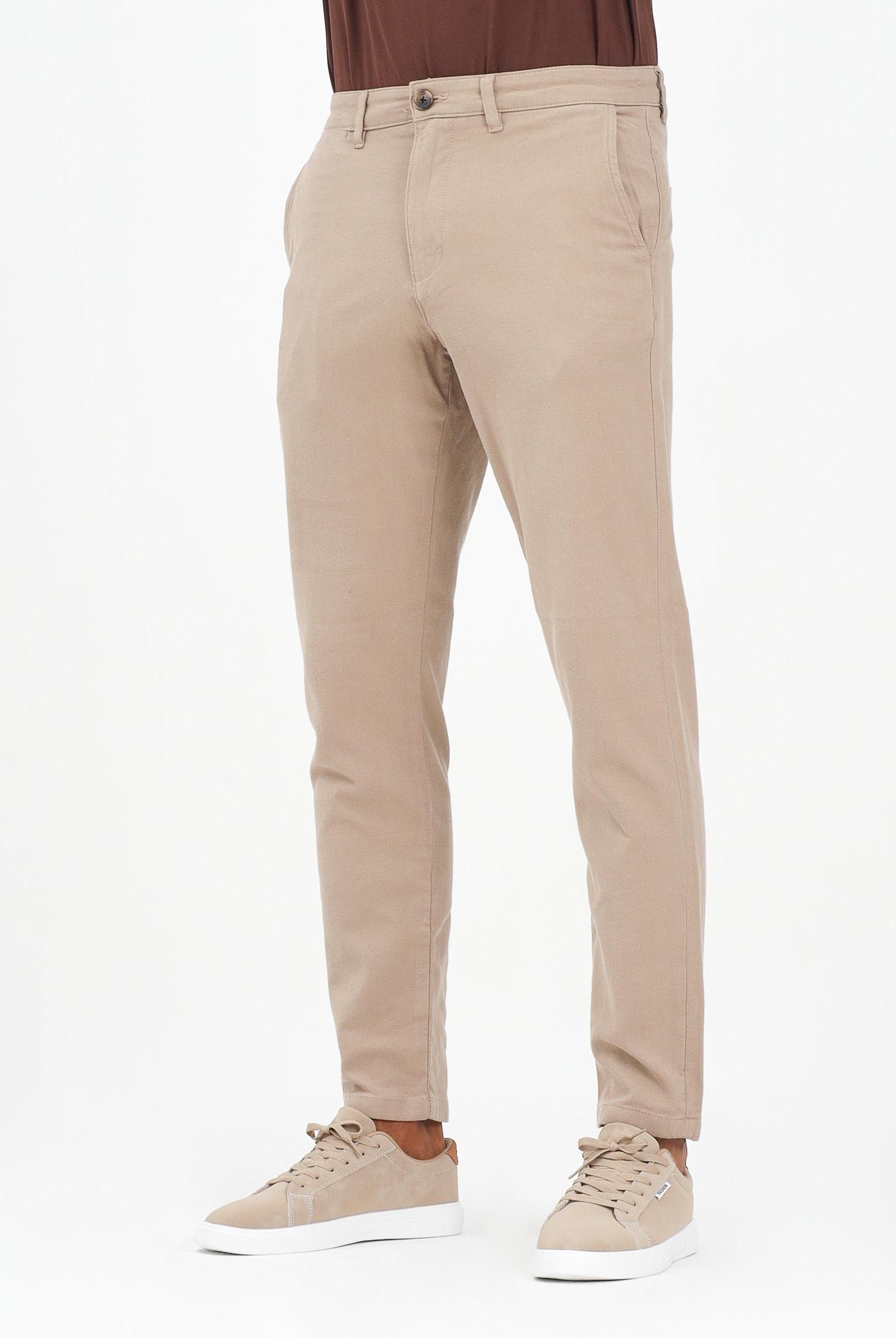 SELECTED HOMME Pantalone chino beige da uomo 16091554 PureCashmere SELECTED HOMME