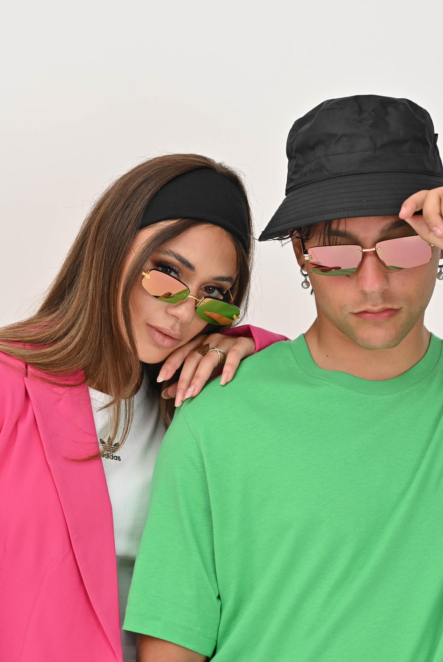 CRISTIAN LEROY Occhiali da sole con riflessi iridescenti per uomo e donna 15022 04 CRISTIAN LEROY