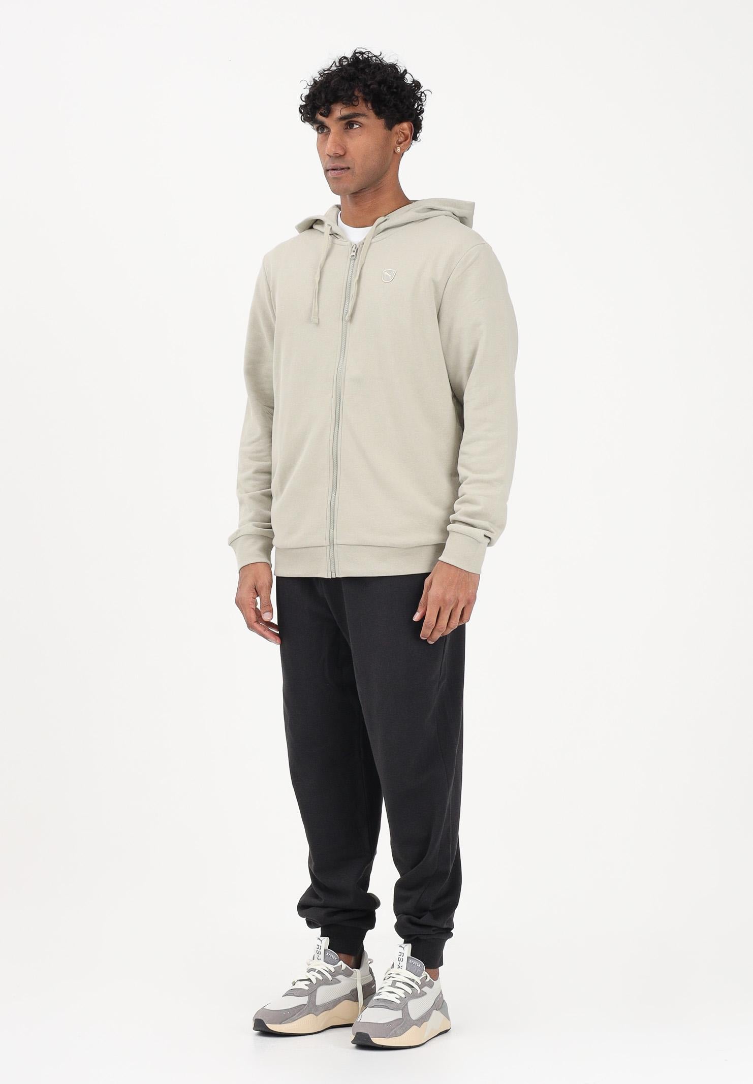 PUMA Tuta Essentials Elevated beige e nera da uomo 691771 61 PUMA