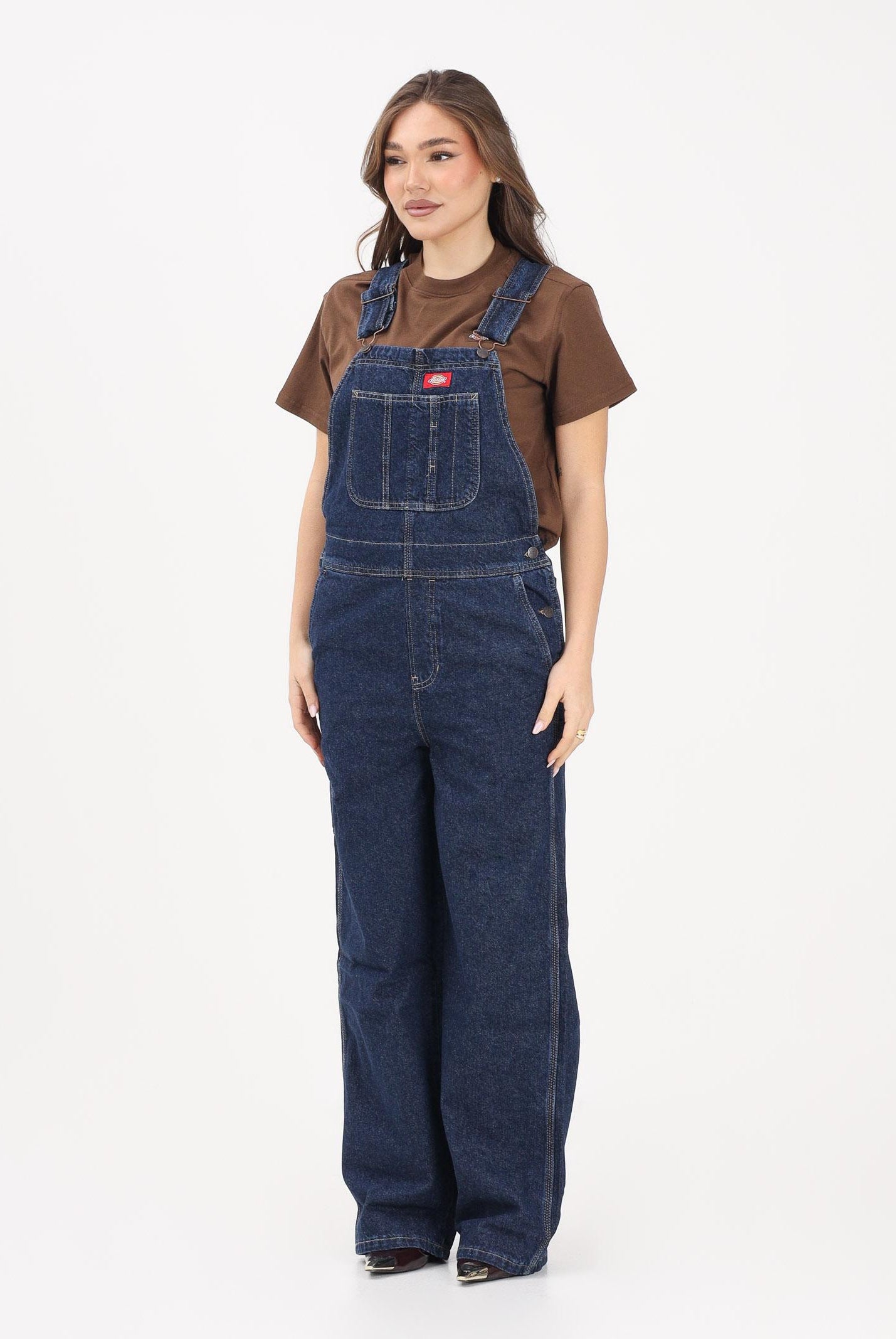 DICKIES Salopette in denim blu da donna DK0A88EC0DD1 . DIckies