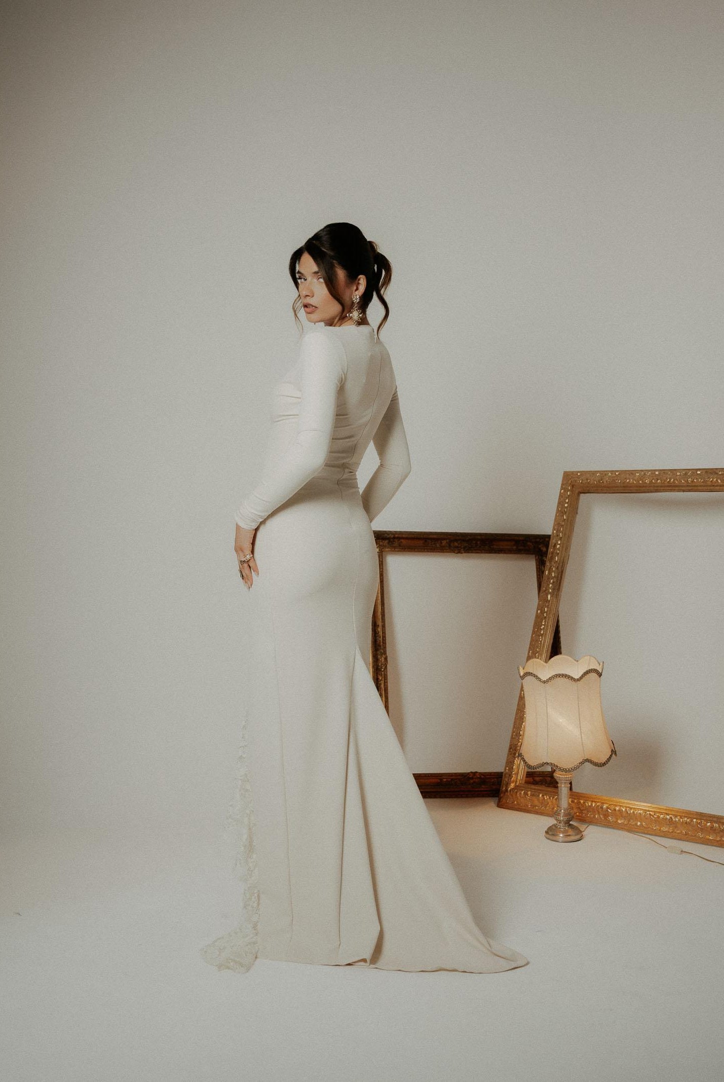 SANTAS Abito lungo ENCHANTÉE panna da donna PV2616 PA SANTAS