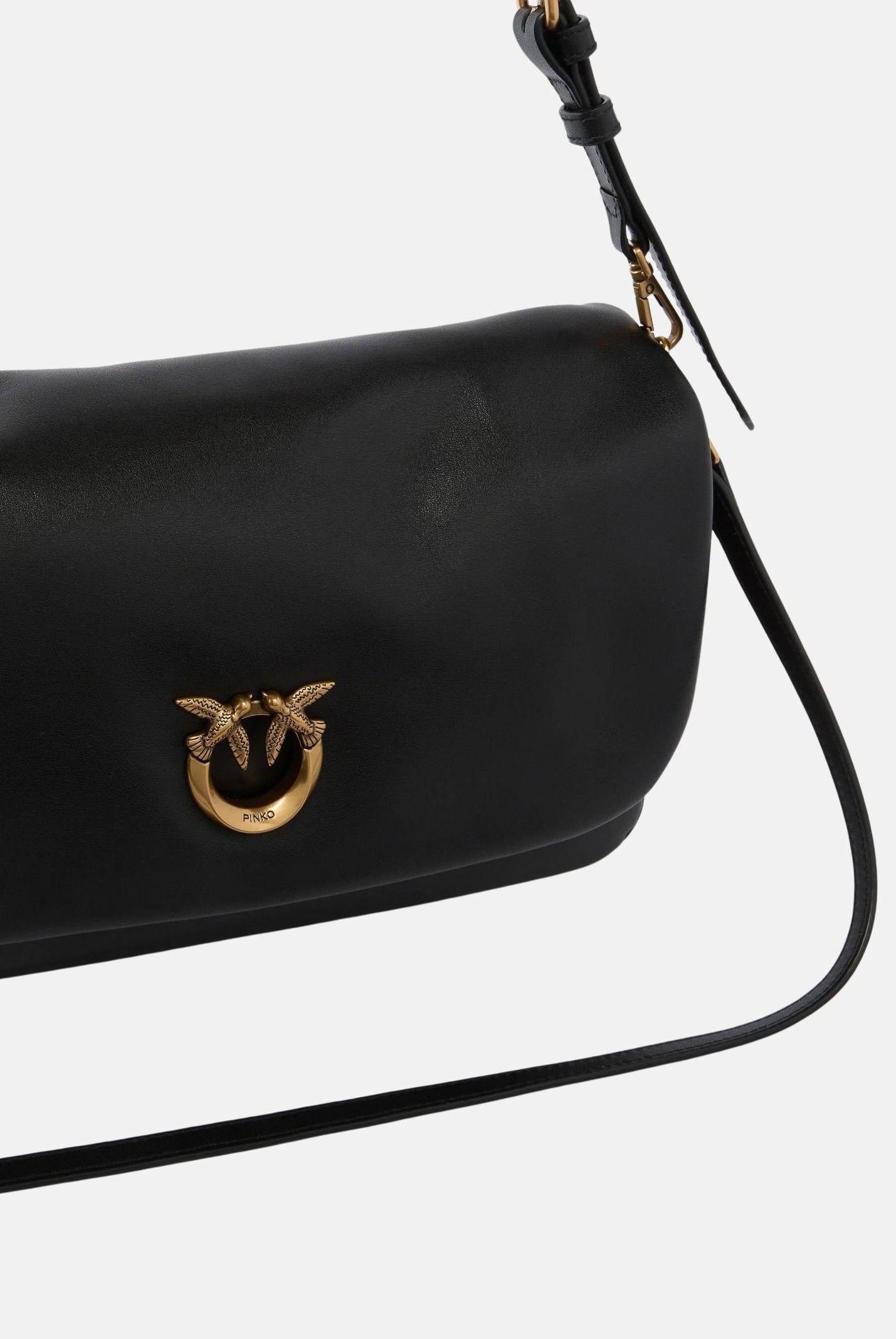 PINKO Borsa a spalla Love Bag Click Soft Horizontal Handle nera da donna 106178A0QO Z99Q PINKO